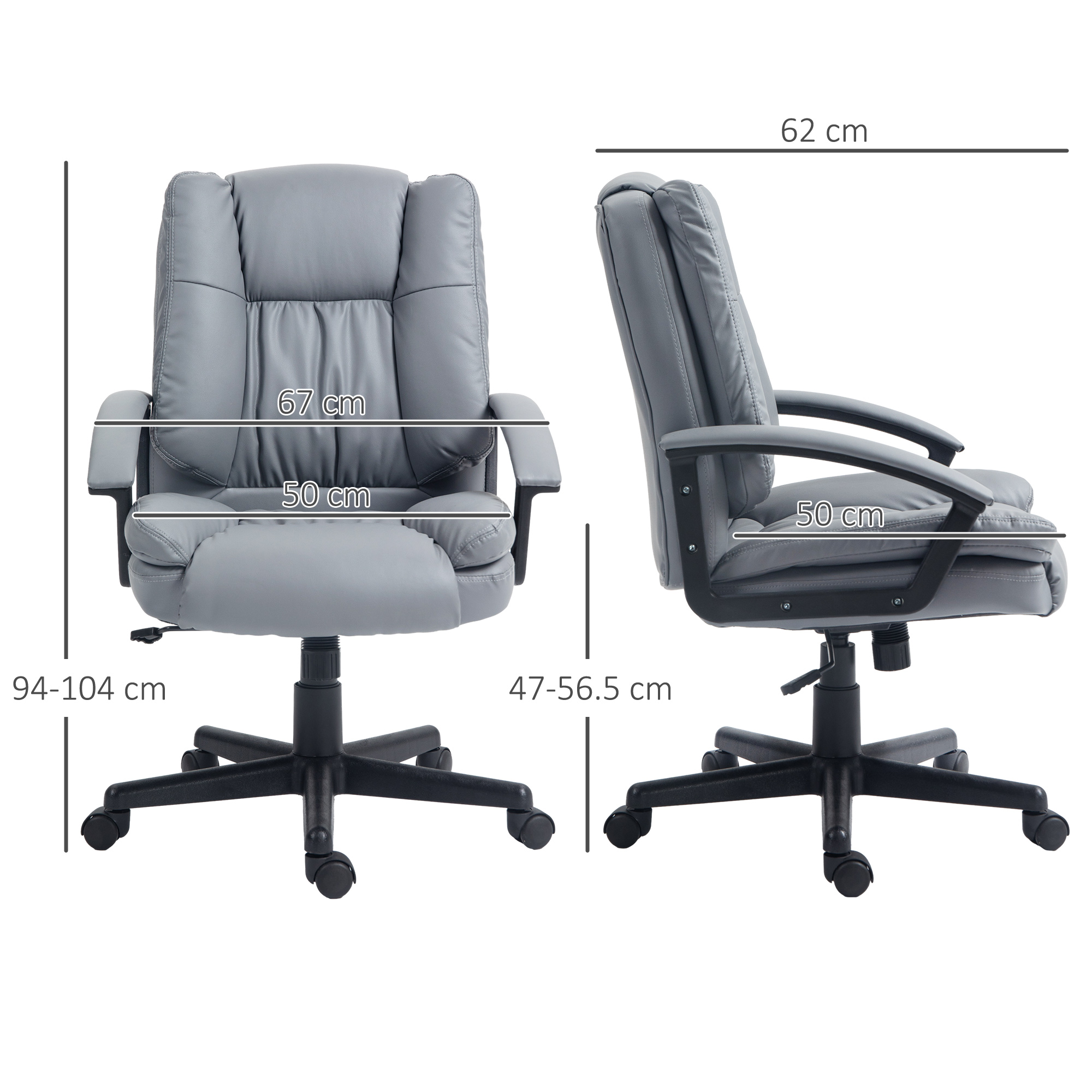 Office chair, computer desk chair, mid back executive chair