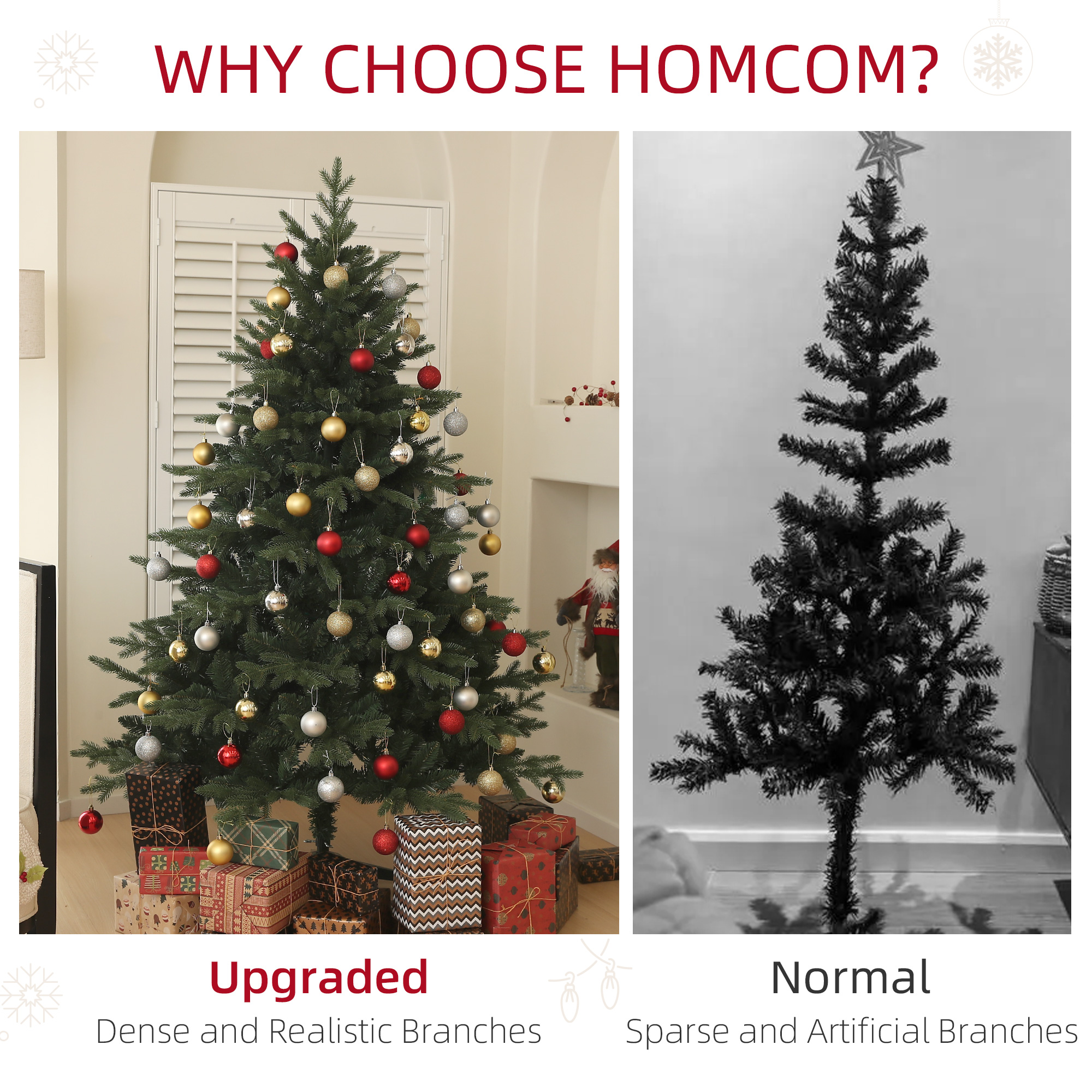 6ft Artificial Spruce Christmas Tree - Green — image 3