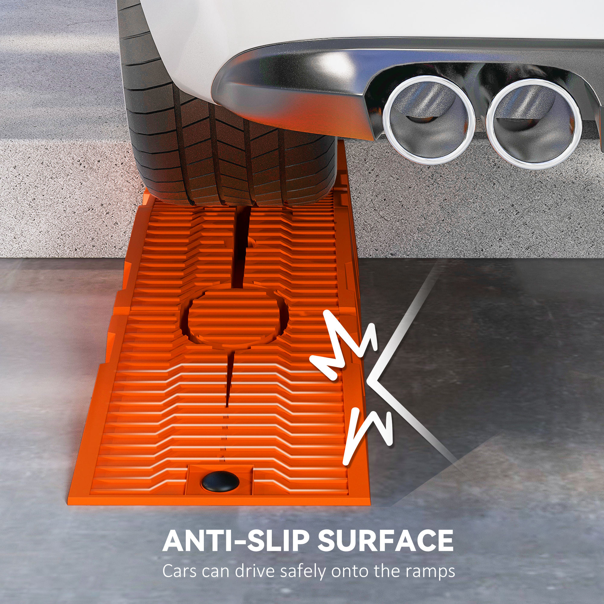 DURHAND 2 PCs Car Ramps Heavy Duty 2.5 Ton Motorhome