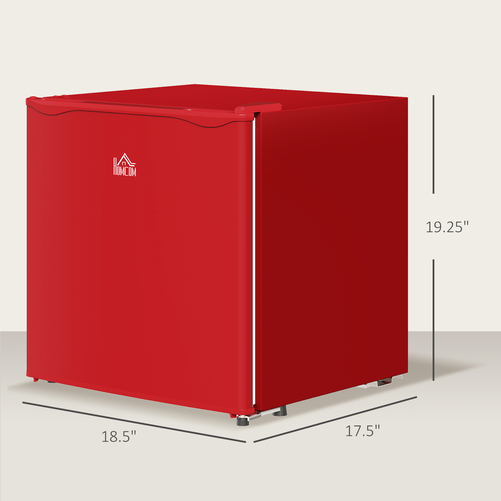  1.1 Cu.Ft Countertop Mini Freezer, Compact Upright Freezer with Removable Shelves, Red