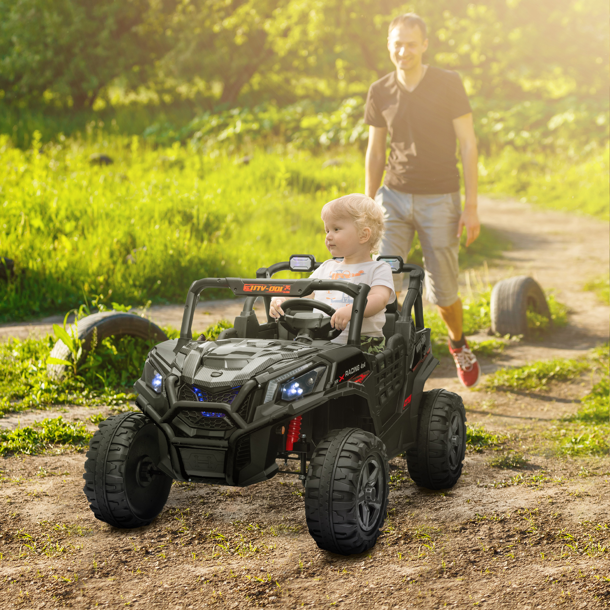 24V 2 Seater Kids Electric Car With Remote Control, Suspension System, Slow — image 5