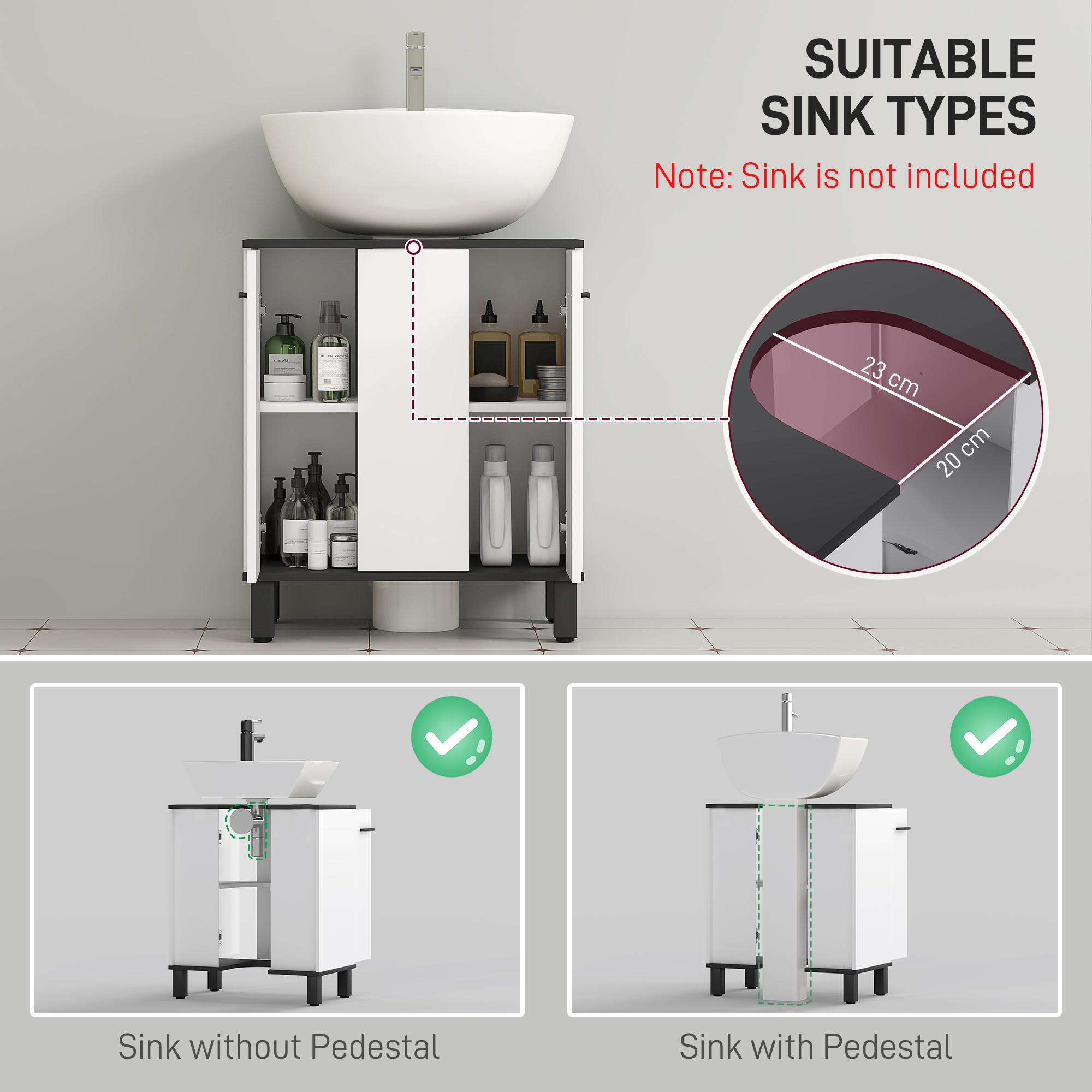 Transform Your Space with this Modern Under-Sink Cabinet