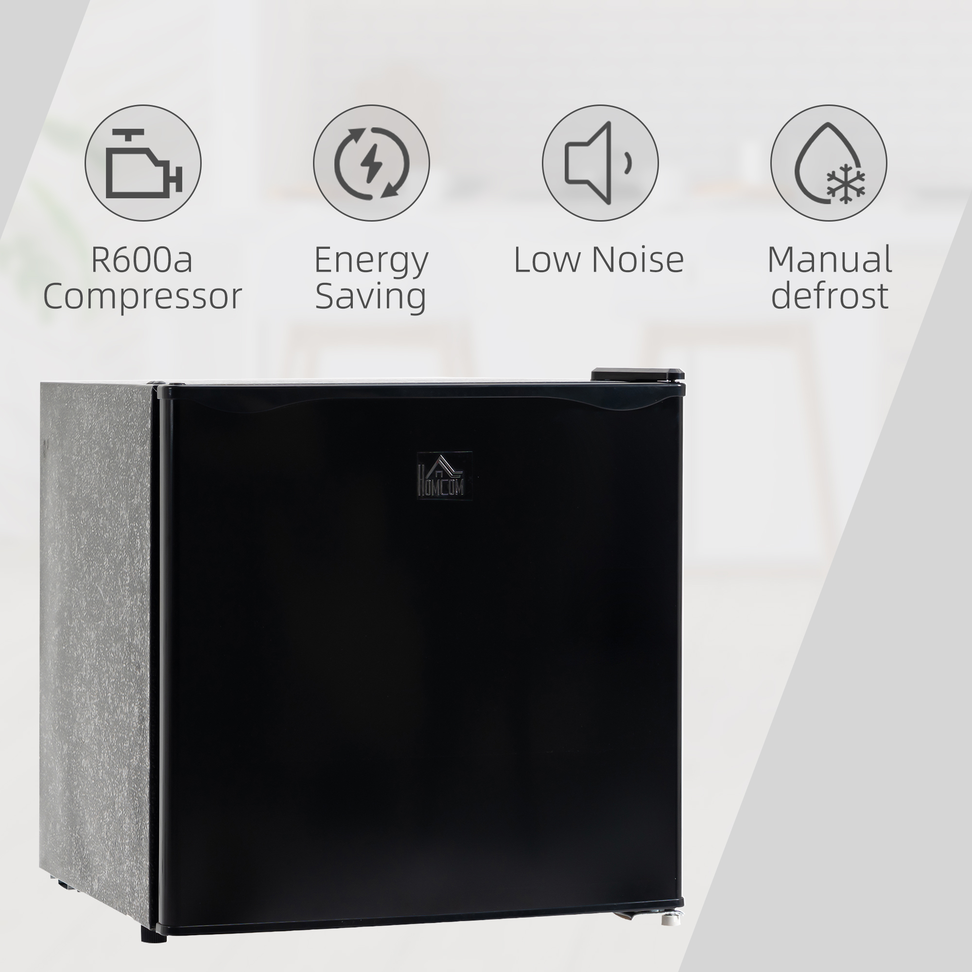  Mini Freezer Countertop, 1.1 Cu.Ft Compact Upright Freezer with Removable Shelves, Reversible Door for Home, Dorm, Apartment and Office, Black