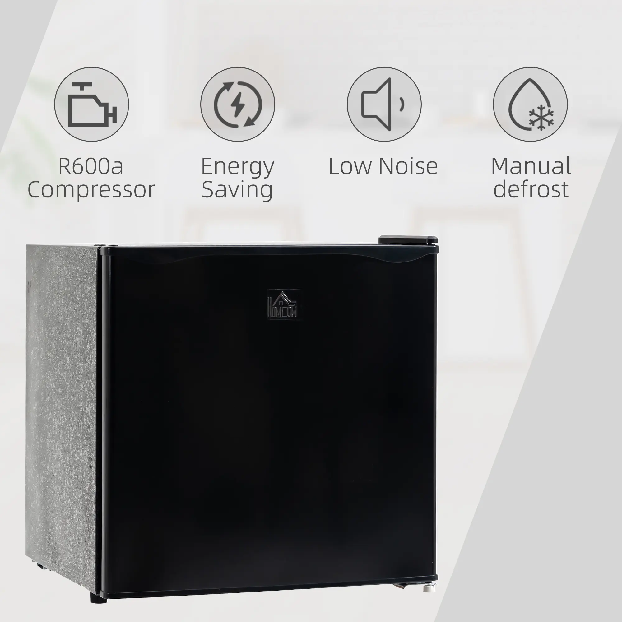 Mini Freezer Countertop, 1.1 Cu.Ft Compact Upright Freezer with Removable Shelves, Reversible Door for Home, Dorm, Apartment and Office, Black