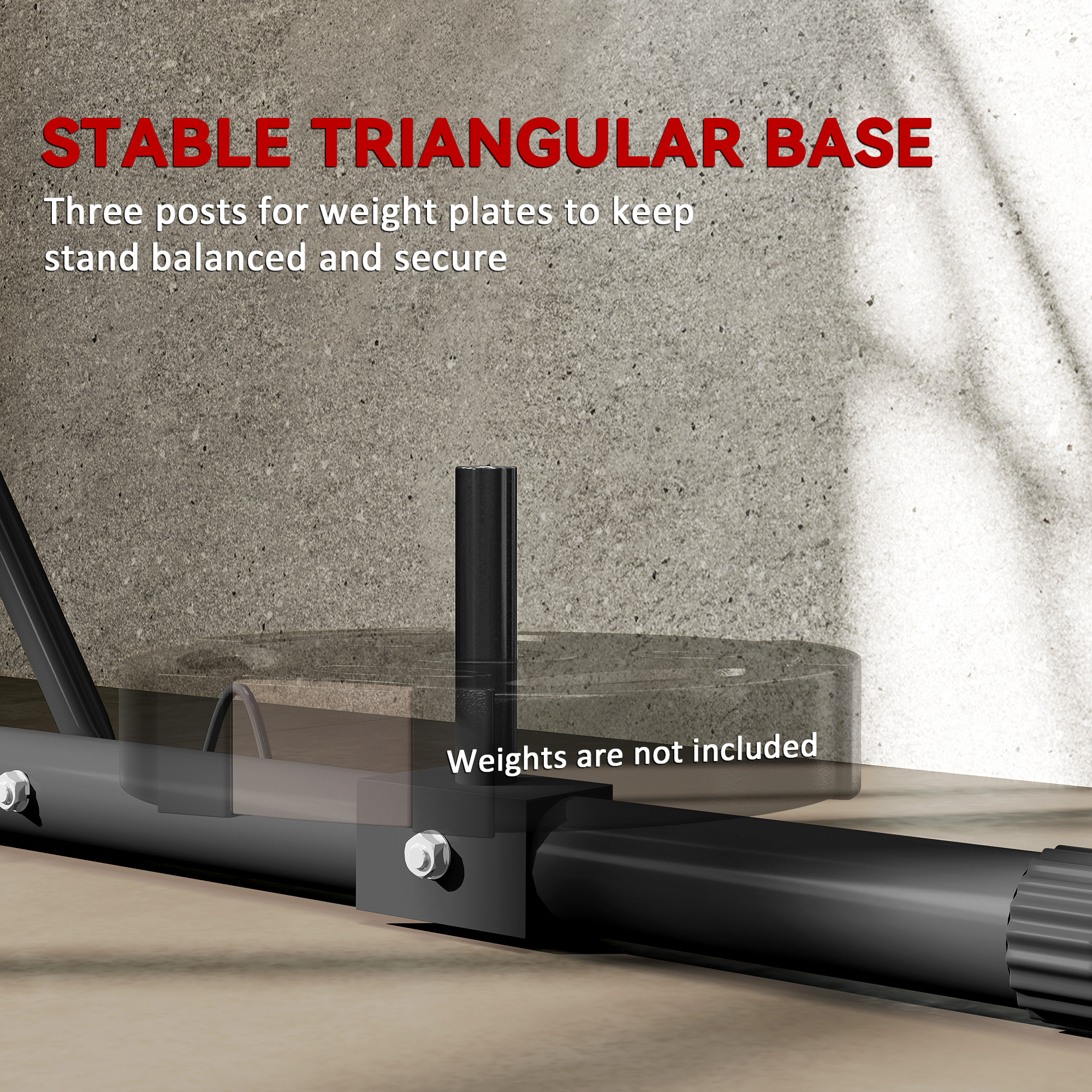 Foldable Punch Bag Stand, Height Adjustable Heavy Bag Stand with Weighted Base, Free Standing for Home Gym, Stand Only