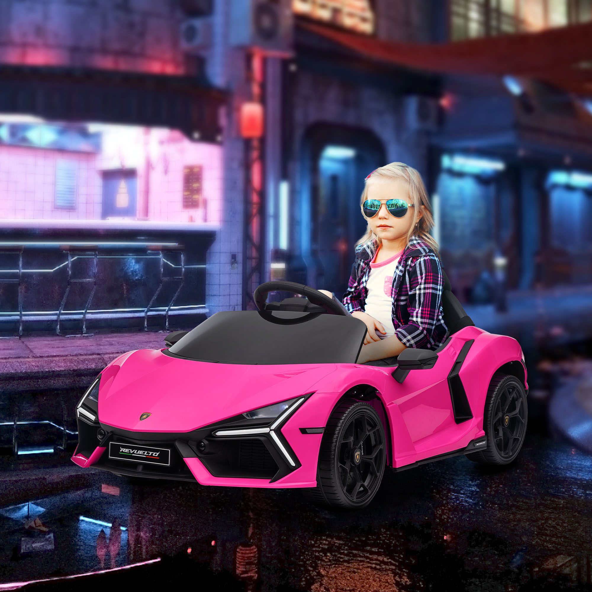 Lamborghini Revuelto Licensed 12V Ride On Car W/ Butterfly Doors, Transport — image 2