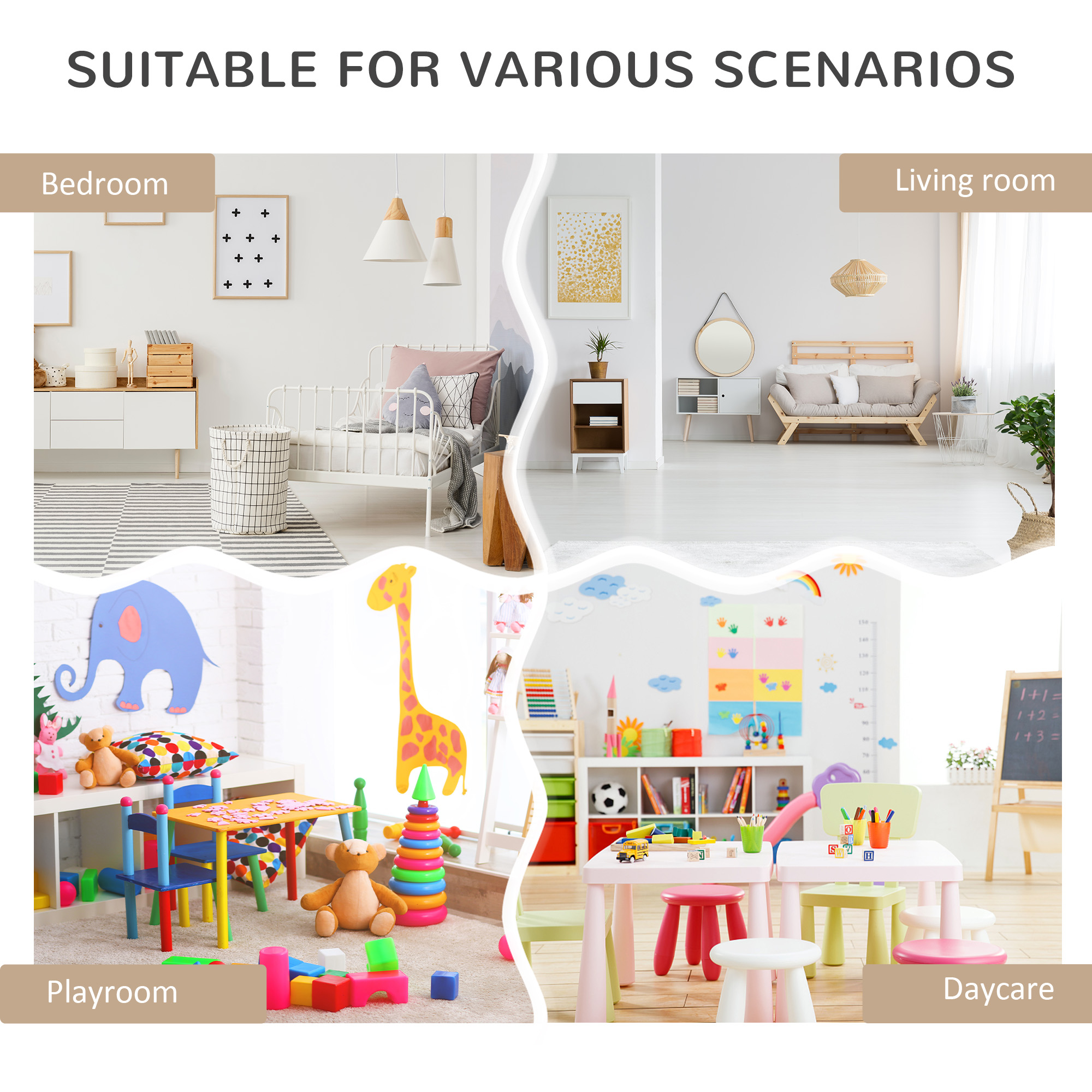 Kids Bookcase Multi-Shelf Book Rack with Mobile Drawer for B view 5