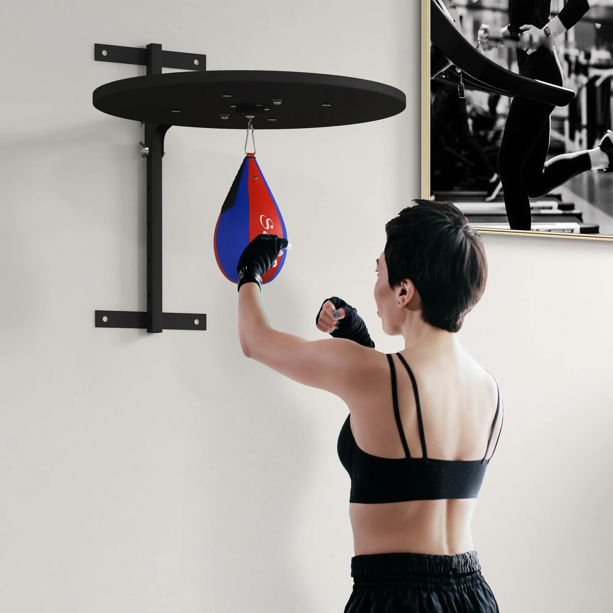 Wall Mounted Speed Bag Platform, Height Adjustable