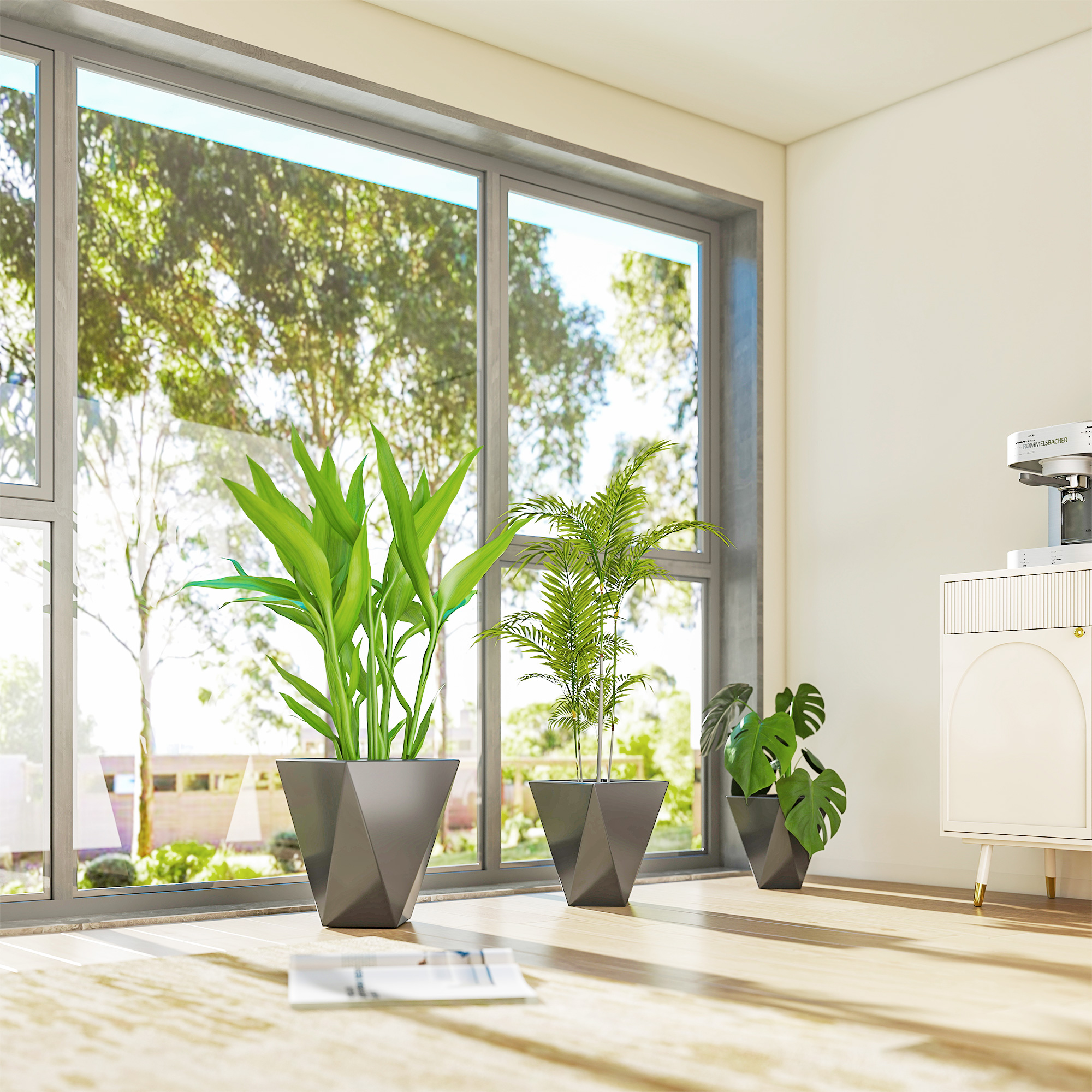 Tall Planters, Set of 3