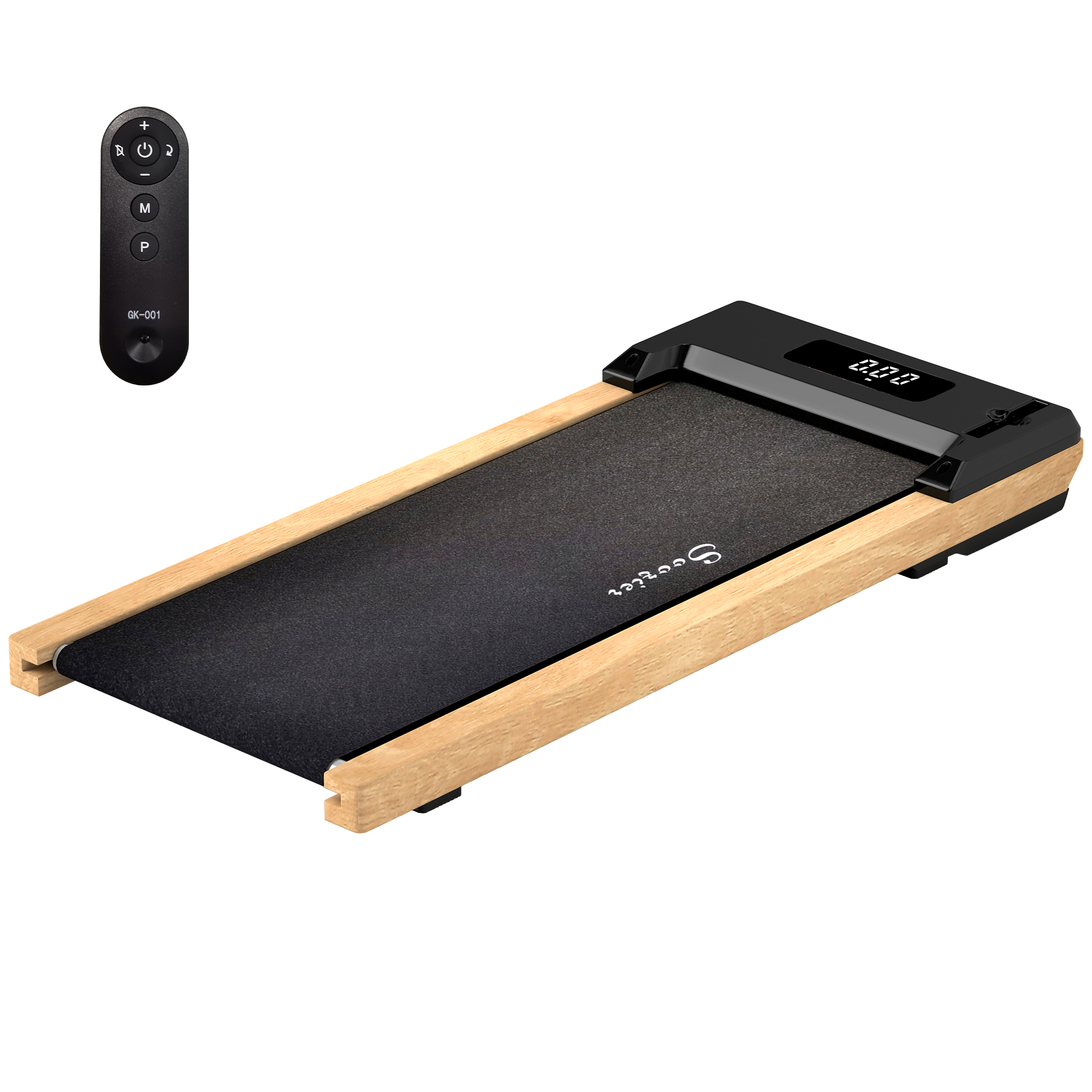 2.5HP Walking Pad β Wood Under Desk Treadmill with Remote