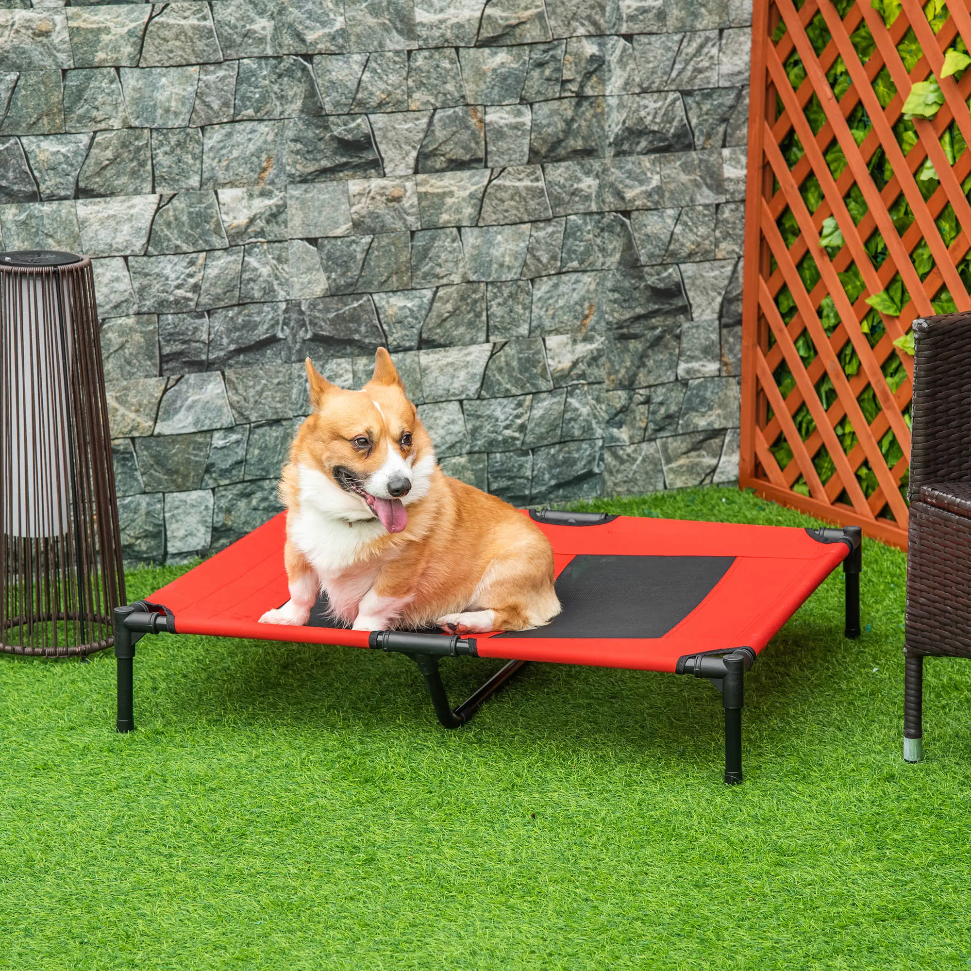 36" x 30" Elevated Cooling Summer Dog