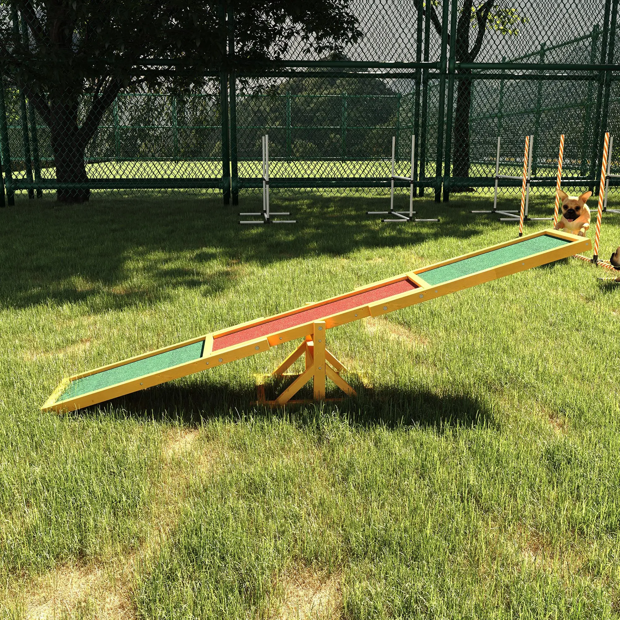 Wooden Dog Agility Seesaw