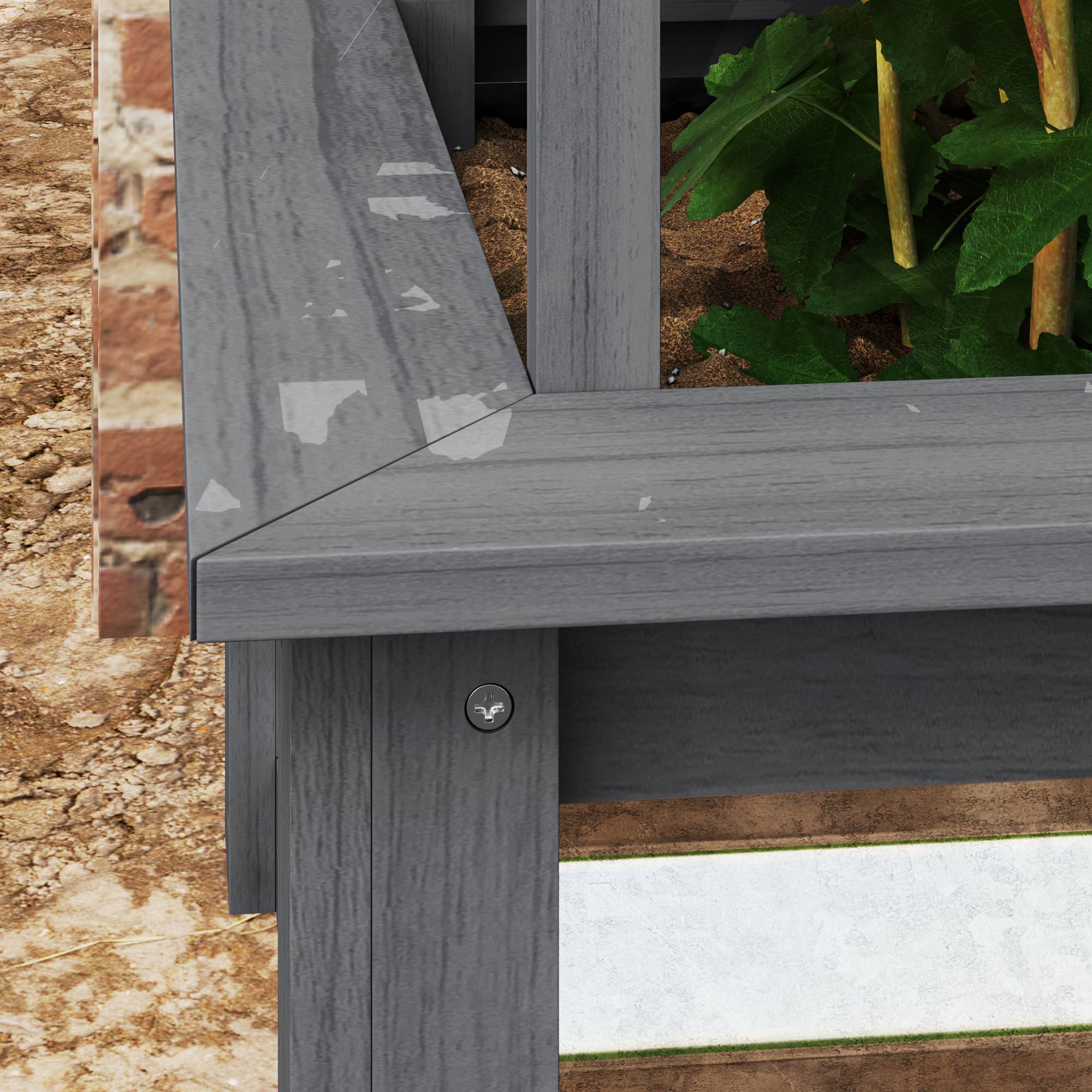 Raised Garden Bed with Trellis, picture 2 of 3