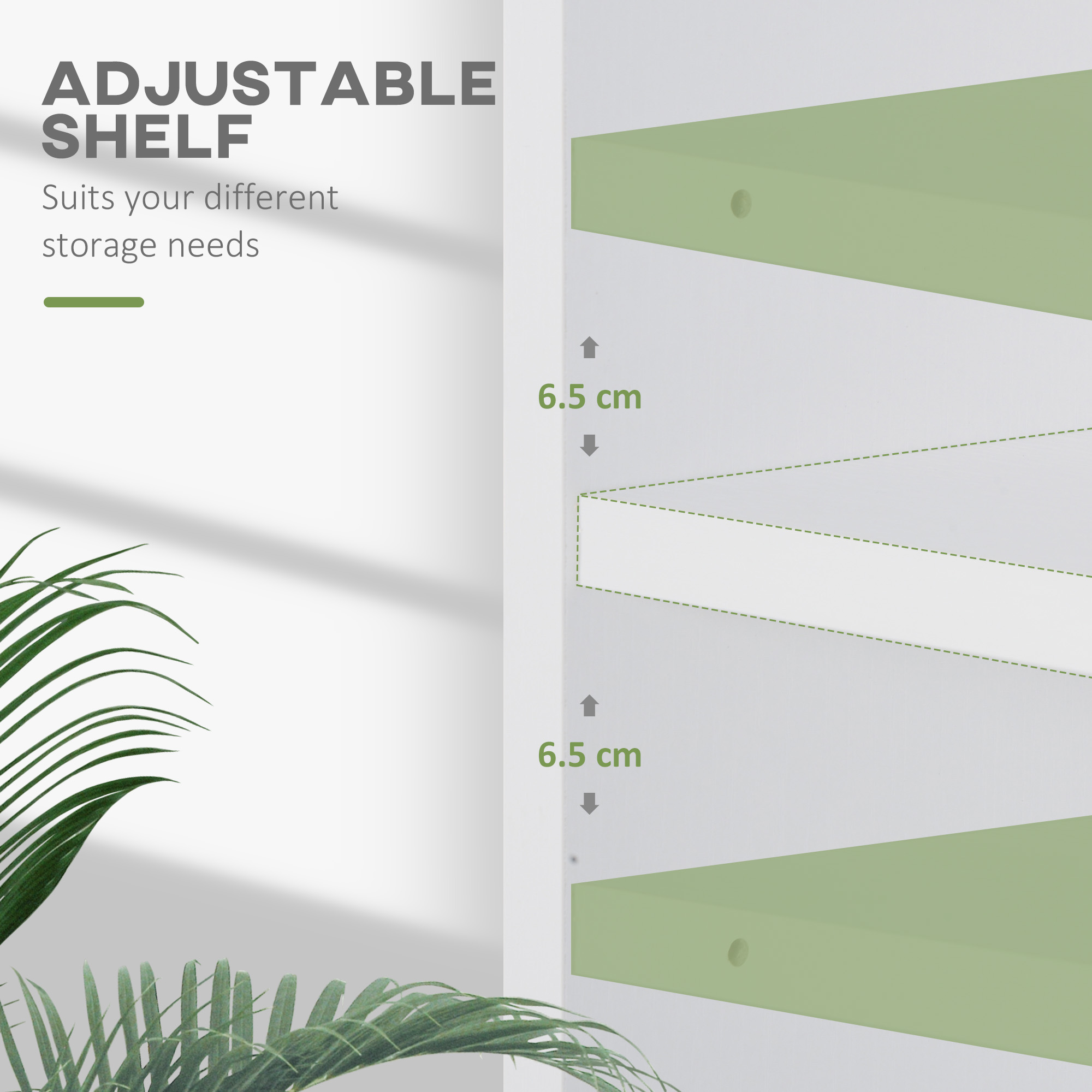 2 Tier Bookshelf, Low Bookcase With Adjustable Shelf, 2 Compartments For Home — image 3