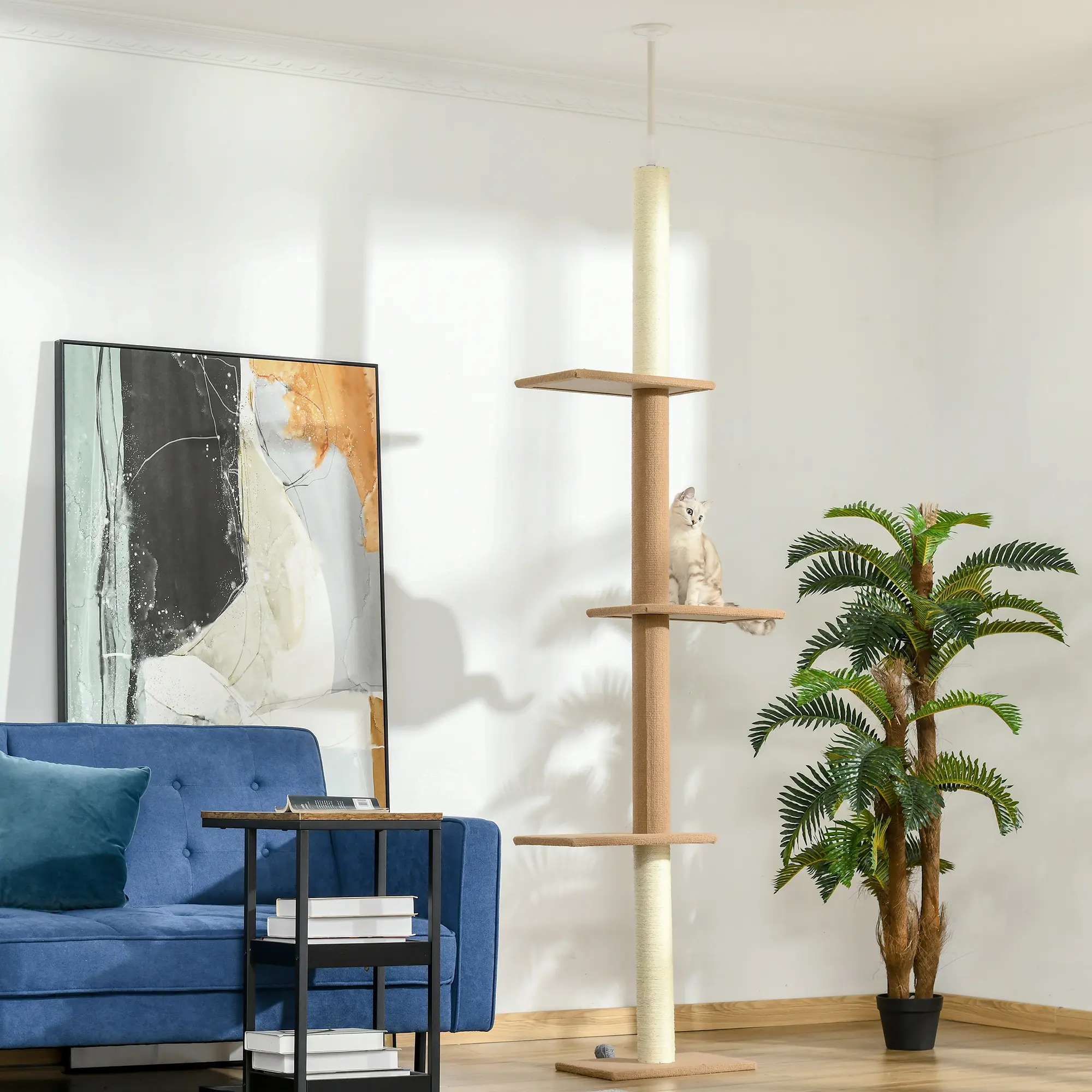Floor-to-Ceiling Cat Tree Climbing Tower