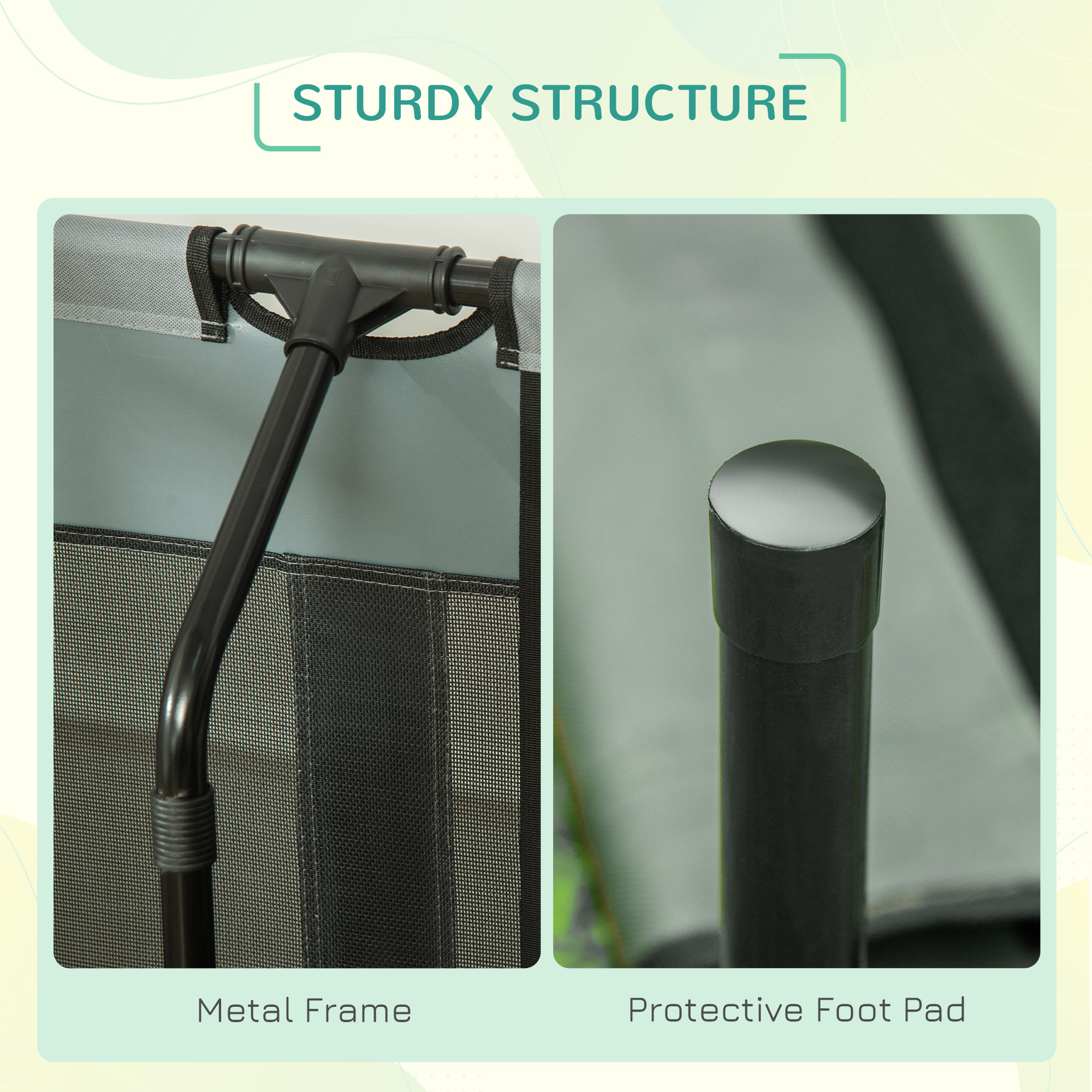  48" x 36" Elevated Portable Dog Cot Cooling Pet Bed with UV Protection Canopy Shade