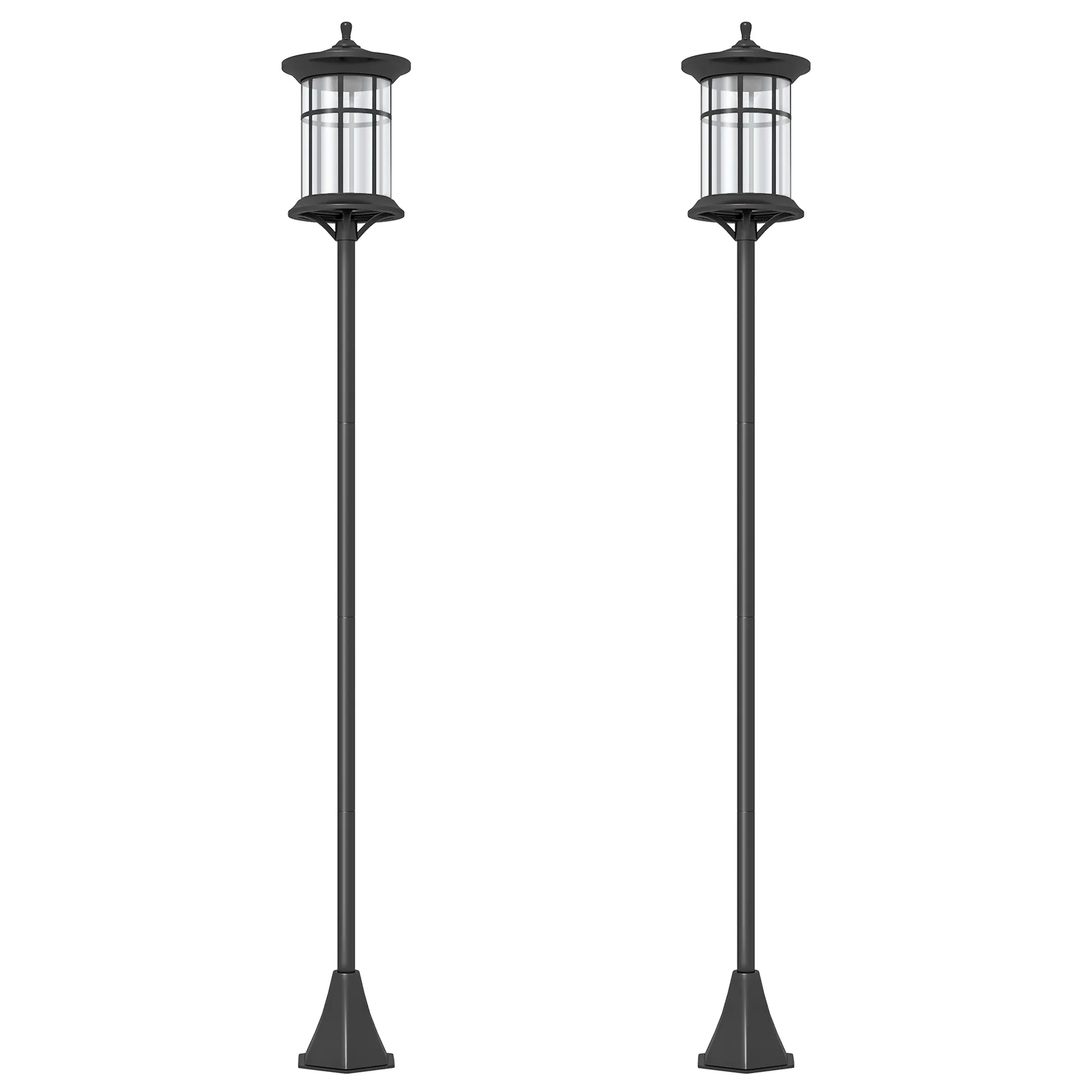 Set Of Two 1.8m Traditional Style Solar