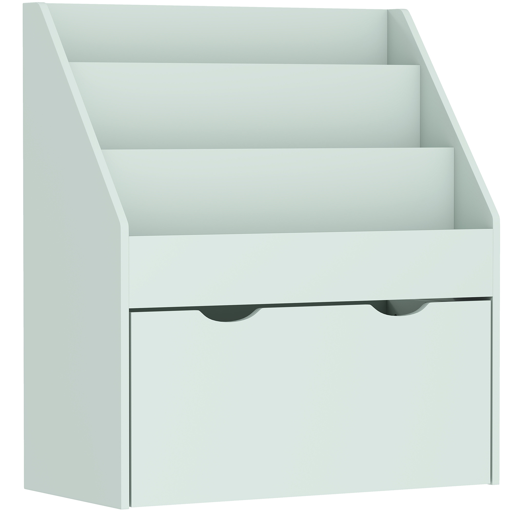 Bookcase For Kids With Shelves, Drawer, Bedroom, Playroom, Green — image 2