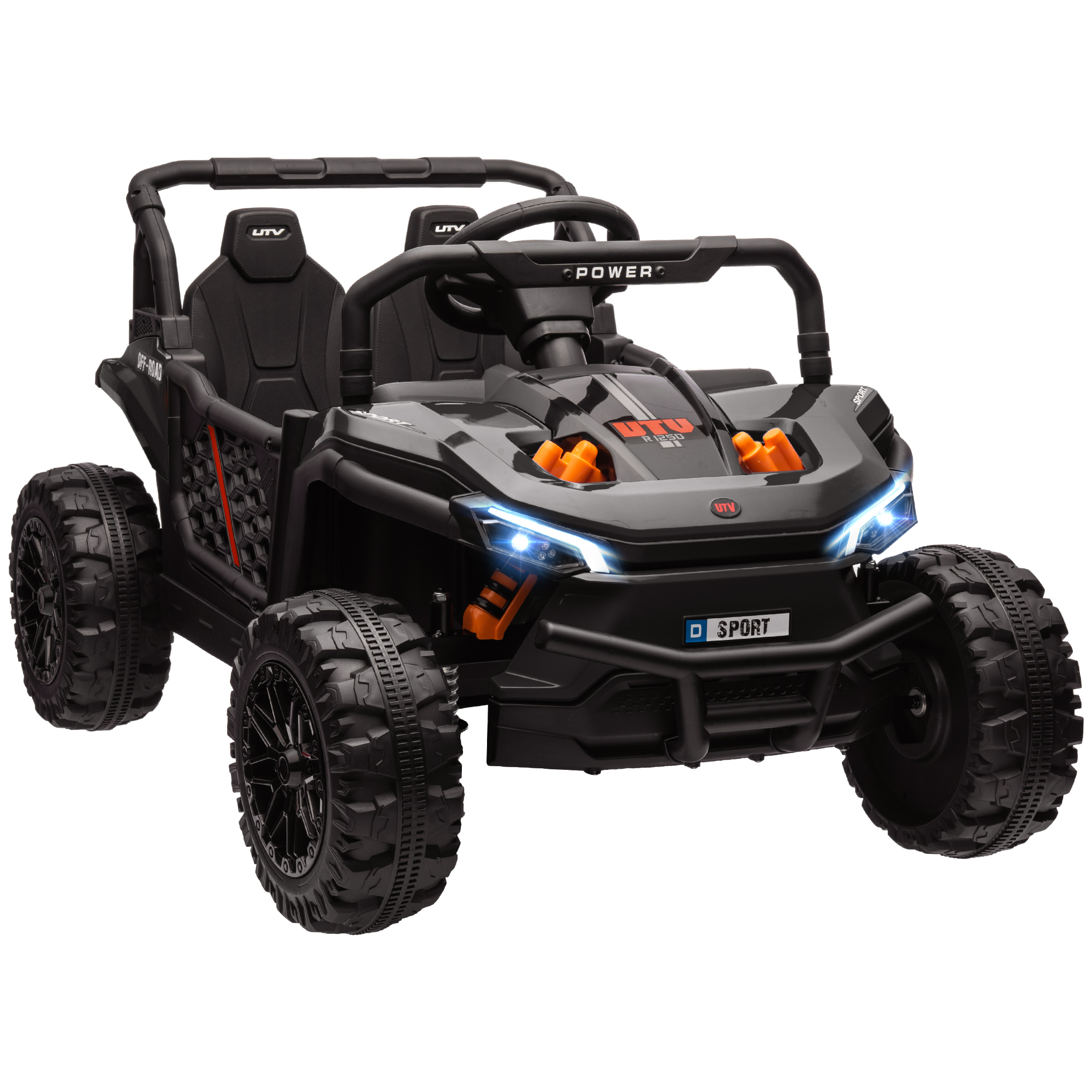 12V Battery Powered Ride On Truck W/ Remote, Four Suspension Wheels, Horn — image 3