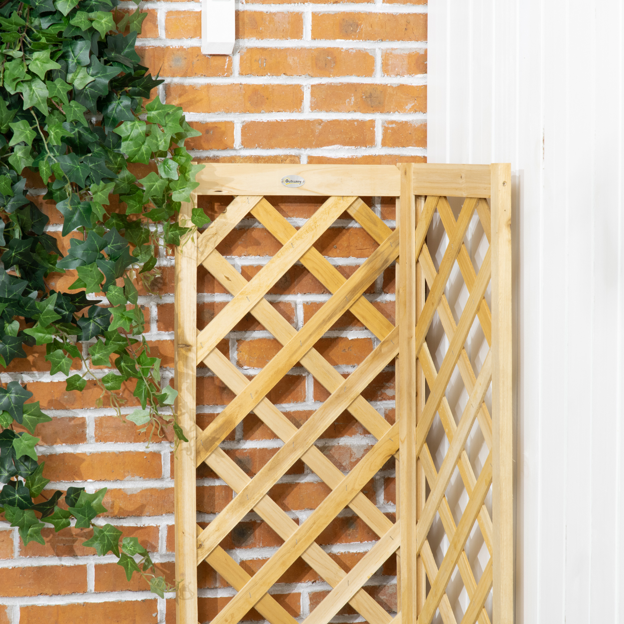 Wooden Raised Garden Bed with Trellis, picture 2 of 3
