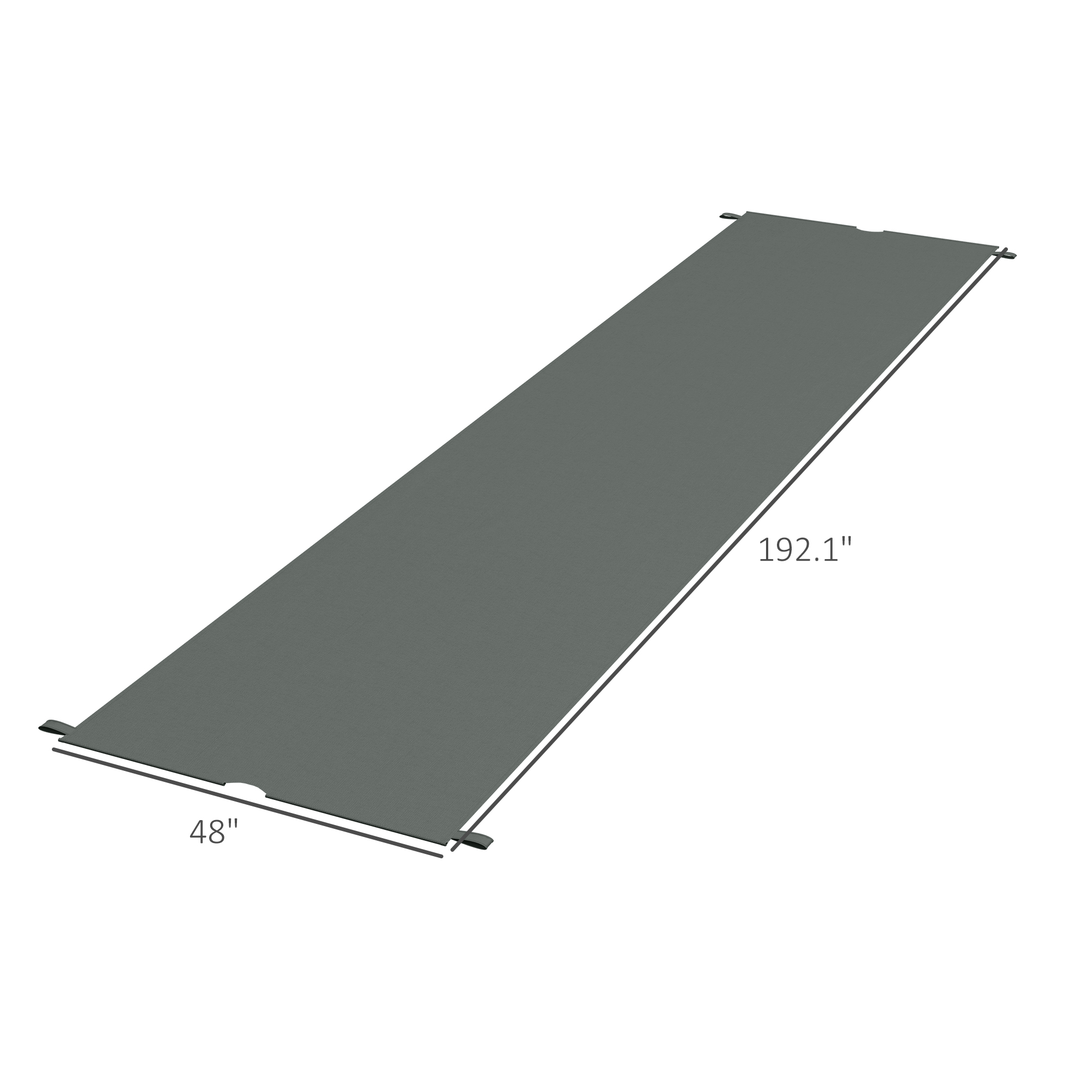 2 Pcs Pergola Replacement Canopy, UV Protection Pergola Shade Cover, Easy to Install, for 10 x 10ft Pergola, Dark Gray