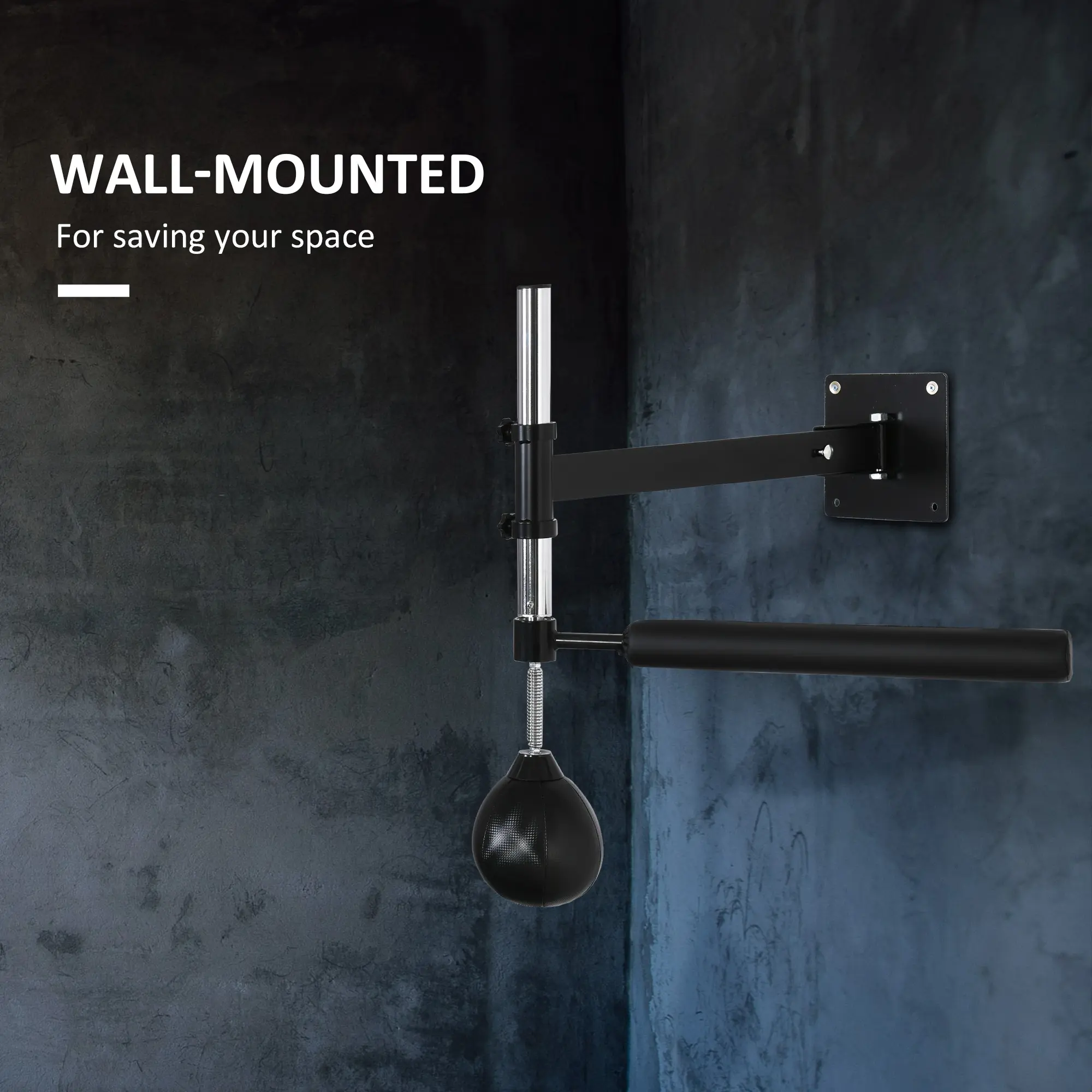Lightweight Fast-Reflexes Speed Bag Boxing Punching Bag Wall Mount Height Adjustable, MMA, Martial Arts, and Boxing Equipment for Training at Home, Heavy-Duty, 