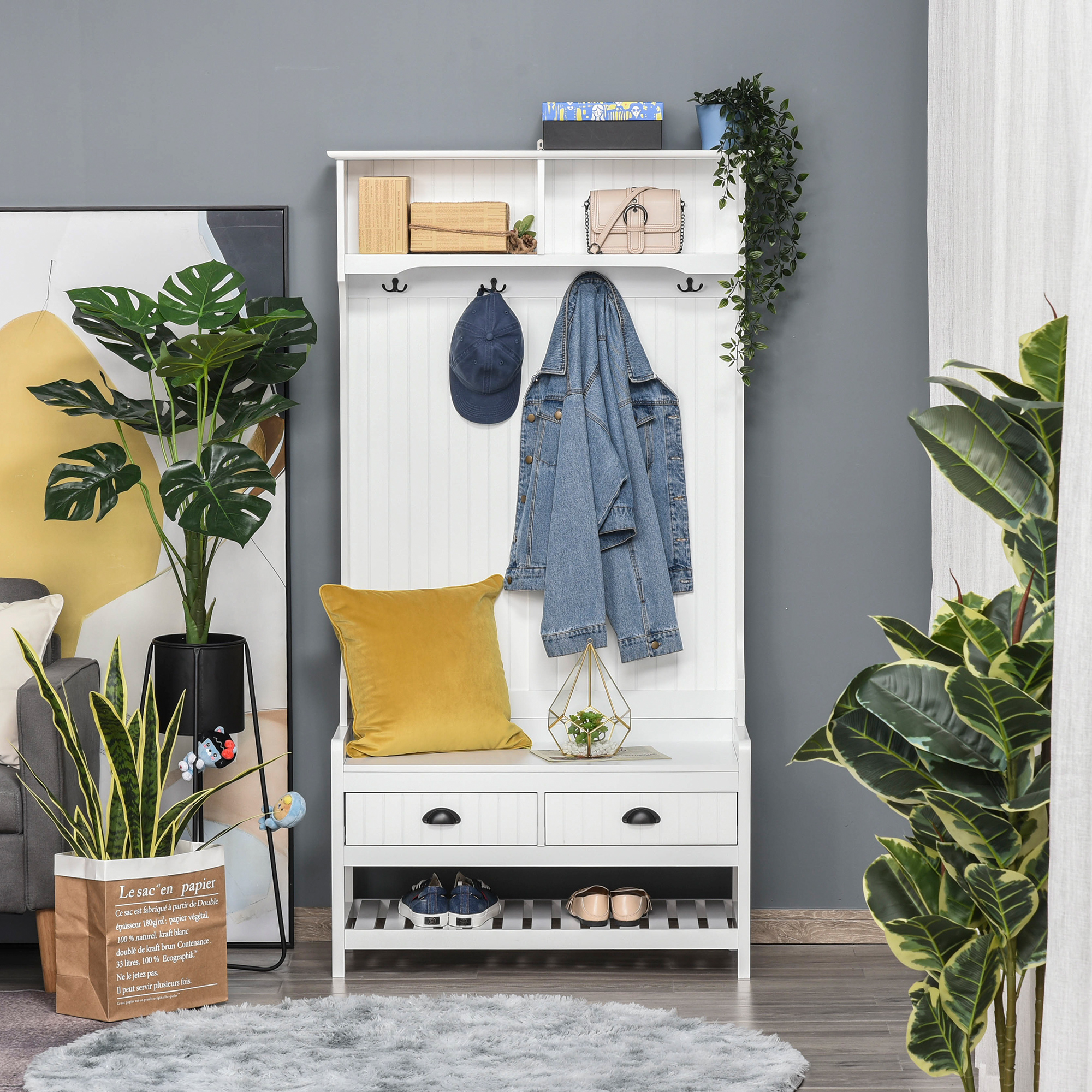 Hall Tree with Bench and Storage