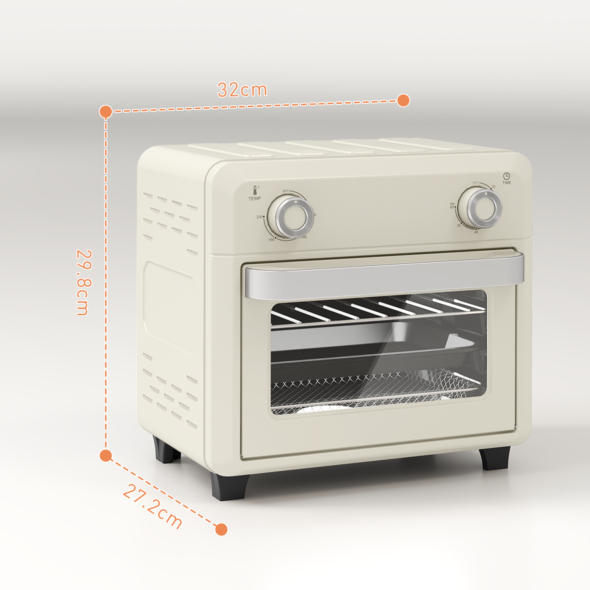 10L Air Fryer Oven, Mini Oil Free Cooking, Grill, Roast, Bake, With Adjustable — image 3