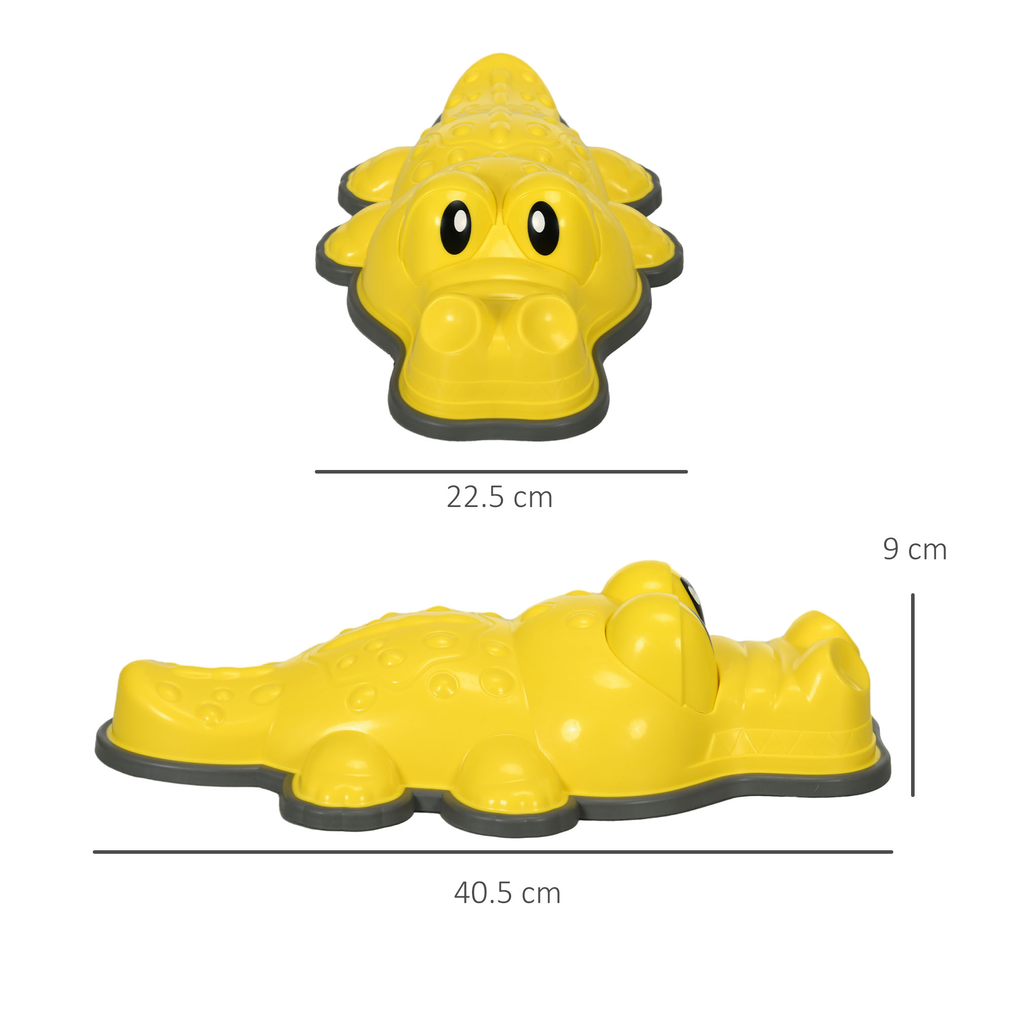 ZONEKIZ 6PCs Kids Stepping Stones, Crocodile-Designed Sensory Toys, With Anti-Slip Edge Balance River Stones