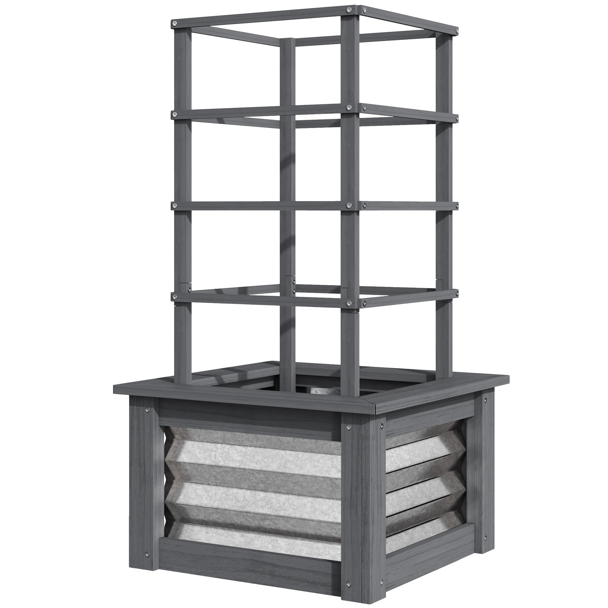 Raised Garden Bed with Trellis, picture 3 of 3