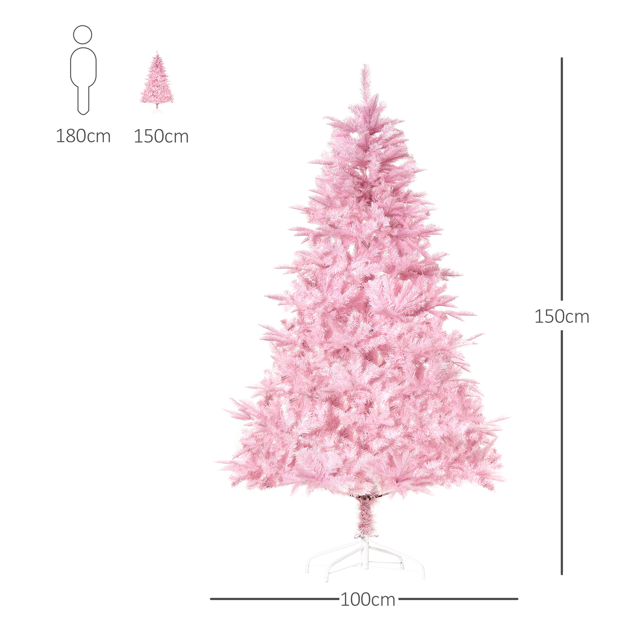 5FT Artificial Christmas Tree Holiday Xmas Decoration With Automatic Open