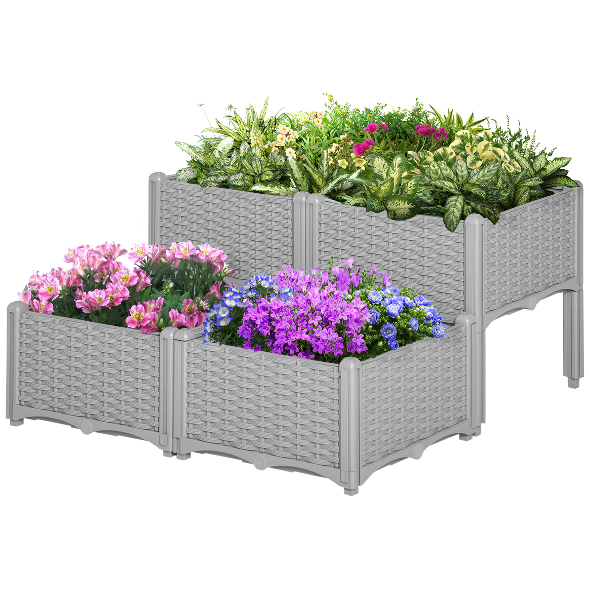 Raised Garden Bed with Legs, 4-Piece, picture 3 of 3