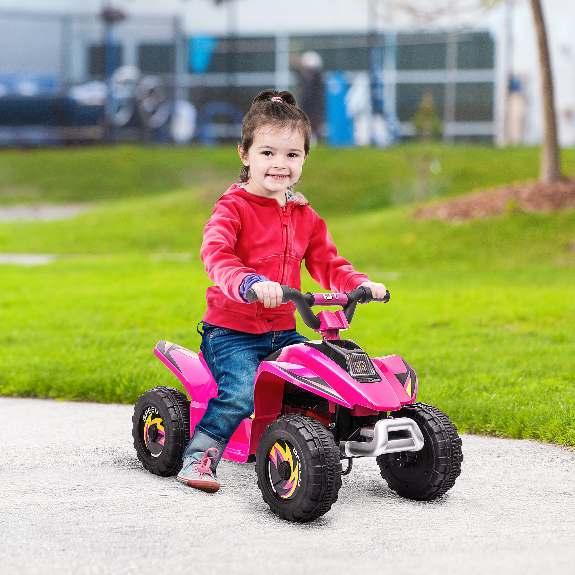 6V Kids Electric Ride On Car ATV Toy Quad Bike Four Big Wheels W/ Forward — image 2