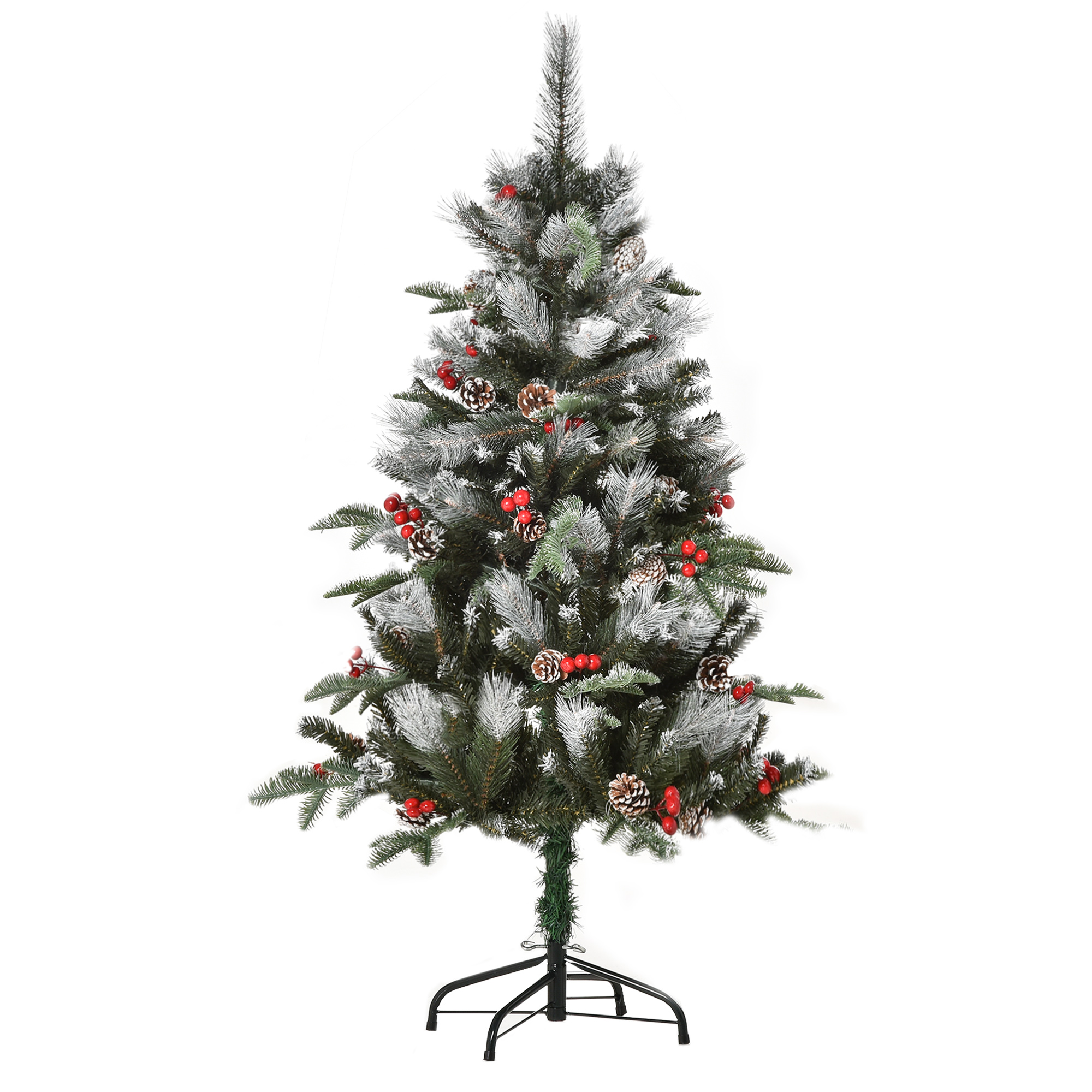 4FT Artificial Snow Dipped Christmas Tree Xmas Pencil Holiday Home Party — image 3