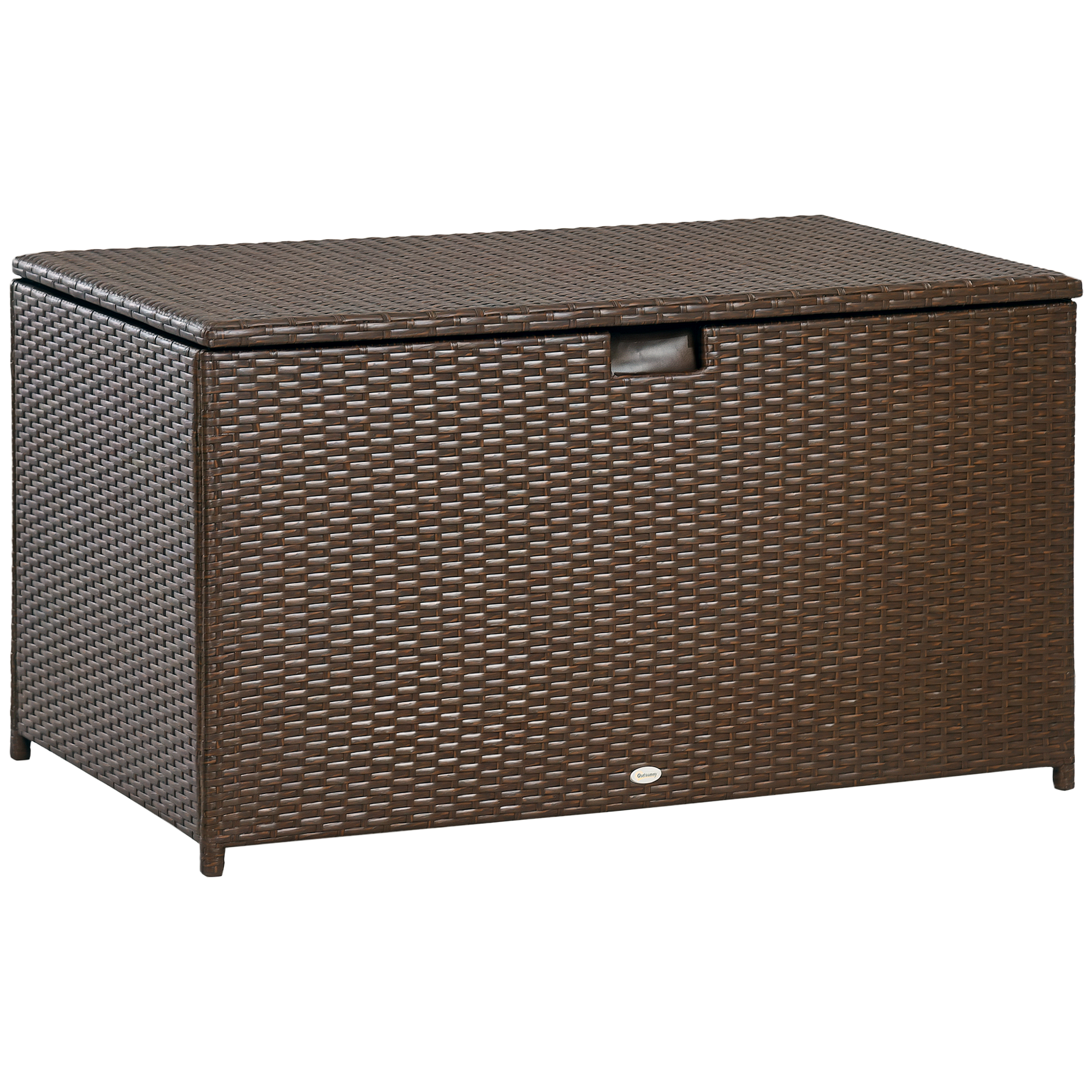 113 Gallon Outdoor Storage Box Brown