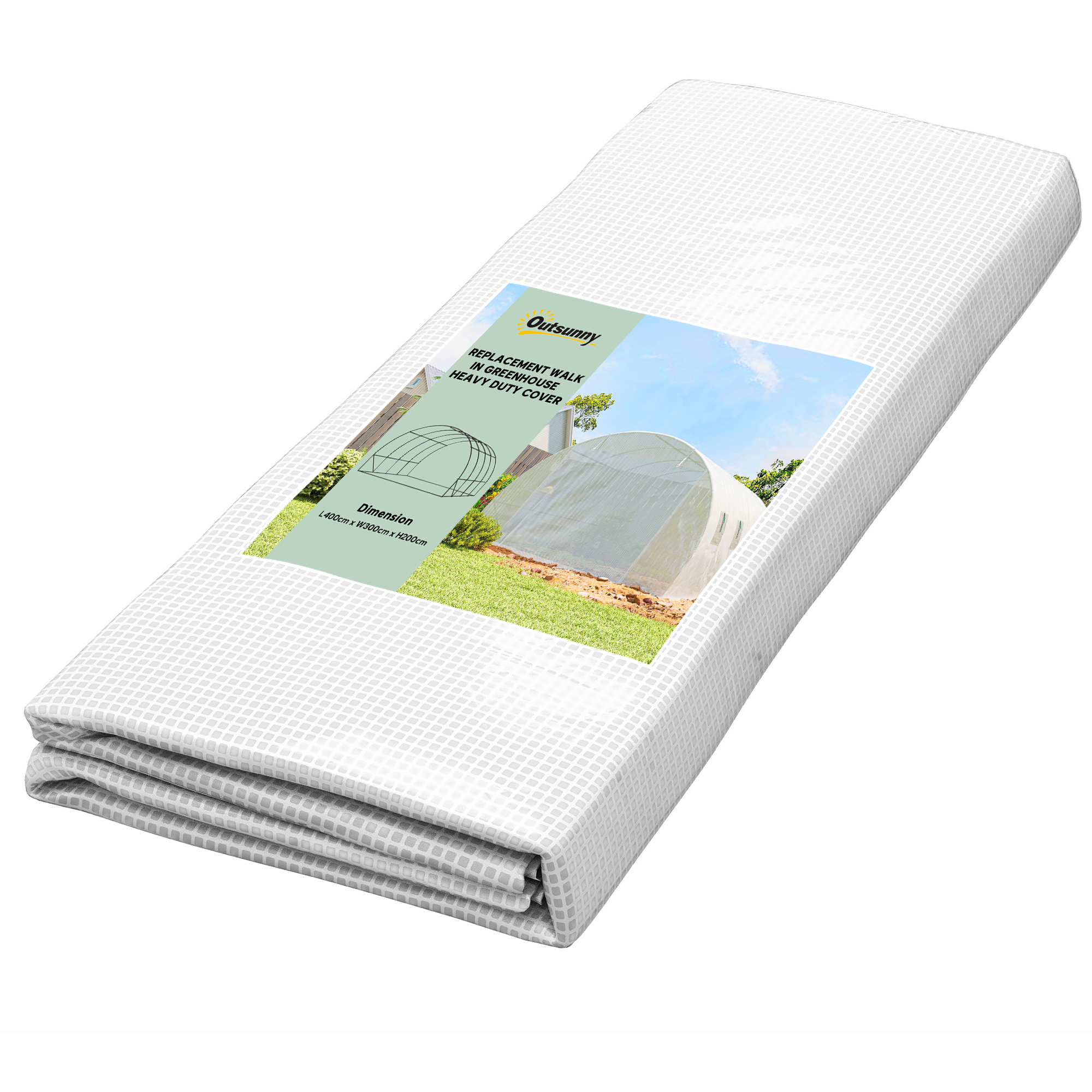 4 X 3 X 2m Polytunnel Greenhouse Replacement Cover ONLY Winter Garden Plant PE — image 5