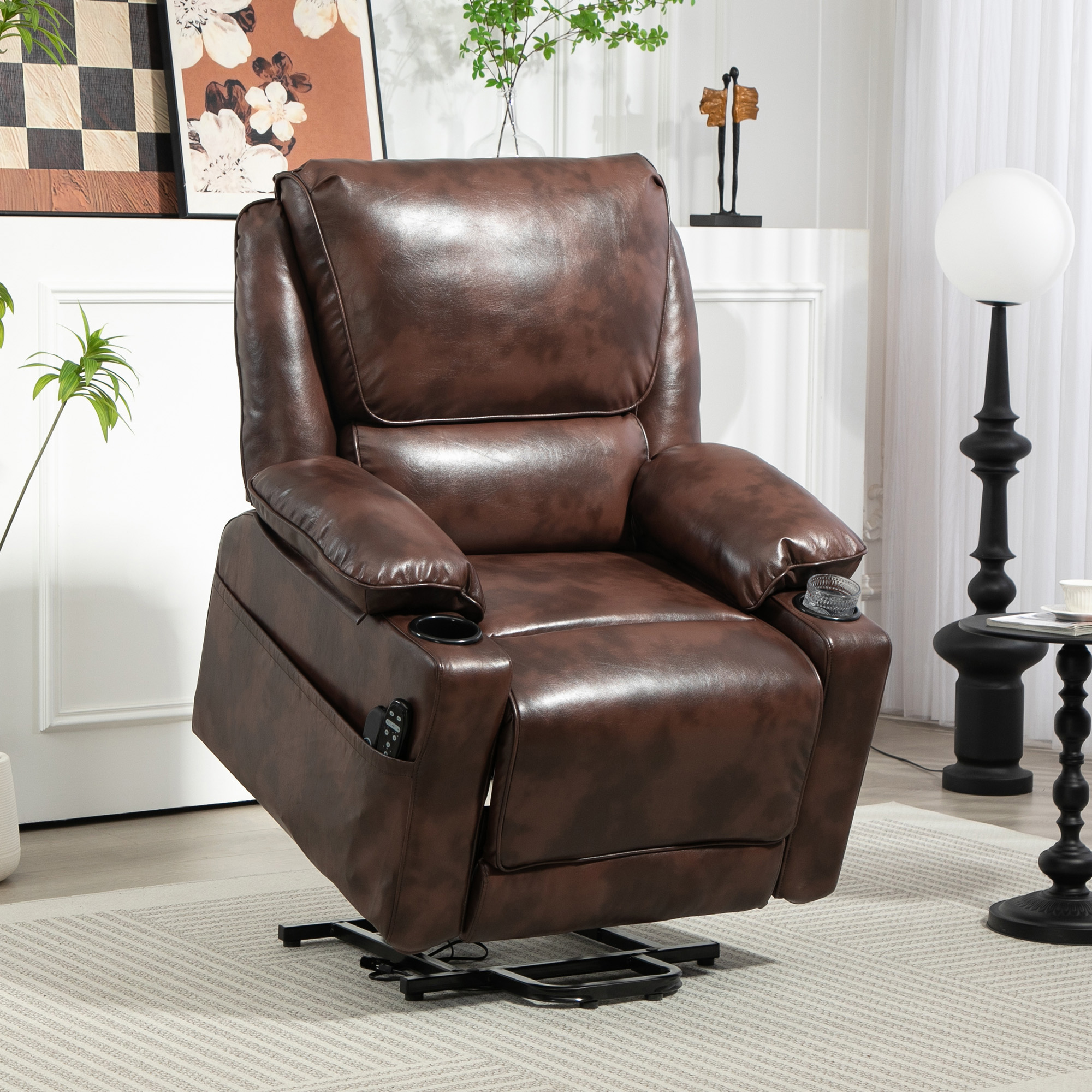 Power Lift Chair for Elderly — Brown
