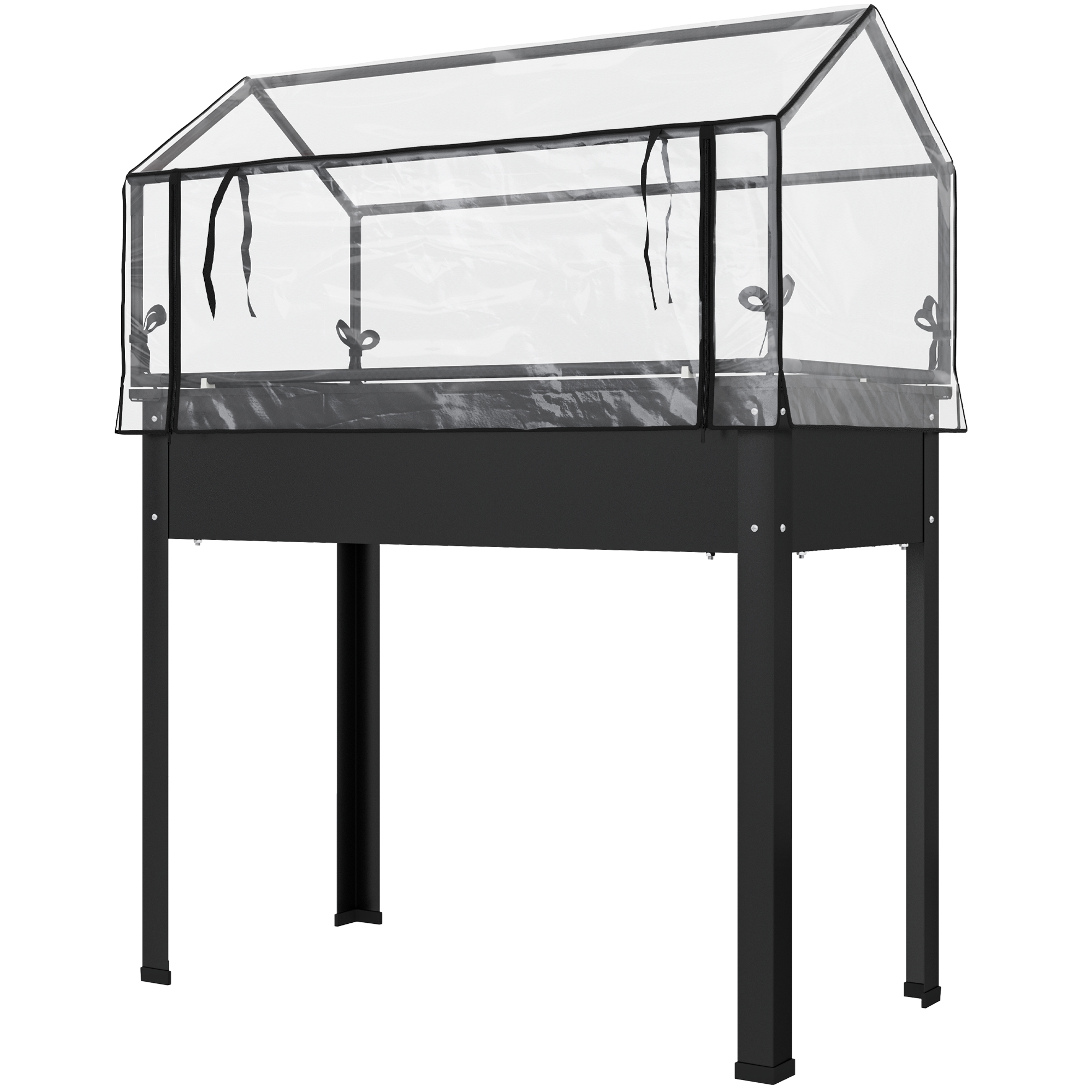 Elevated Raised Garden Box with Cover, picture 2 of 2