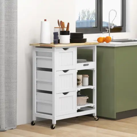 rolling kitchen cart kitchen island with wood top shelves drawers for di