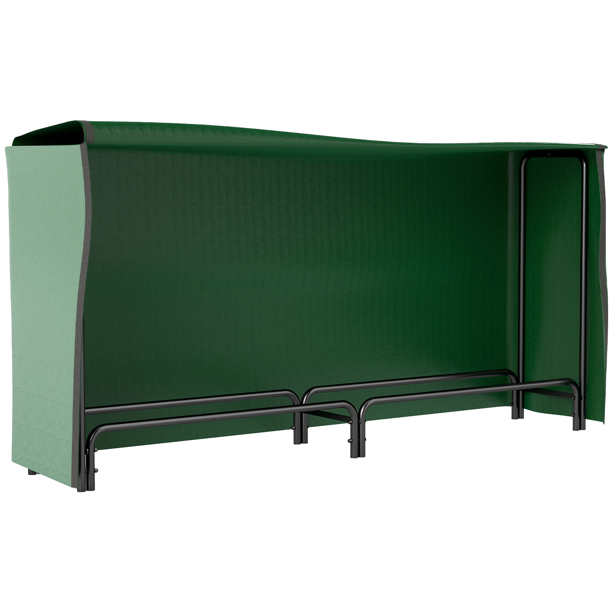 Firewood Rack With Waterproof Cover, Heavy Duty Metal Log Store Indoors — image 2