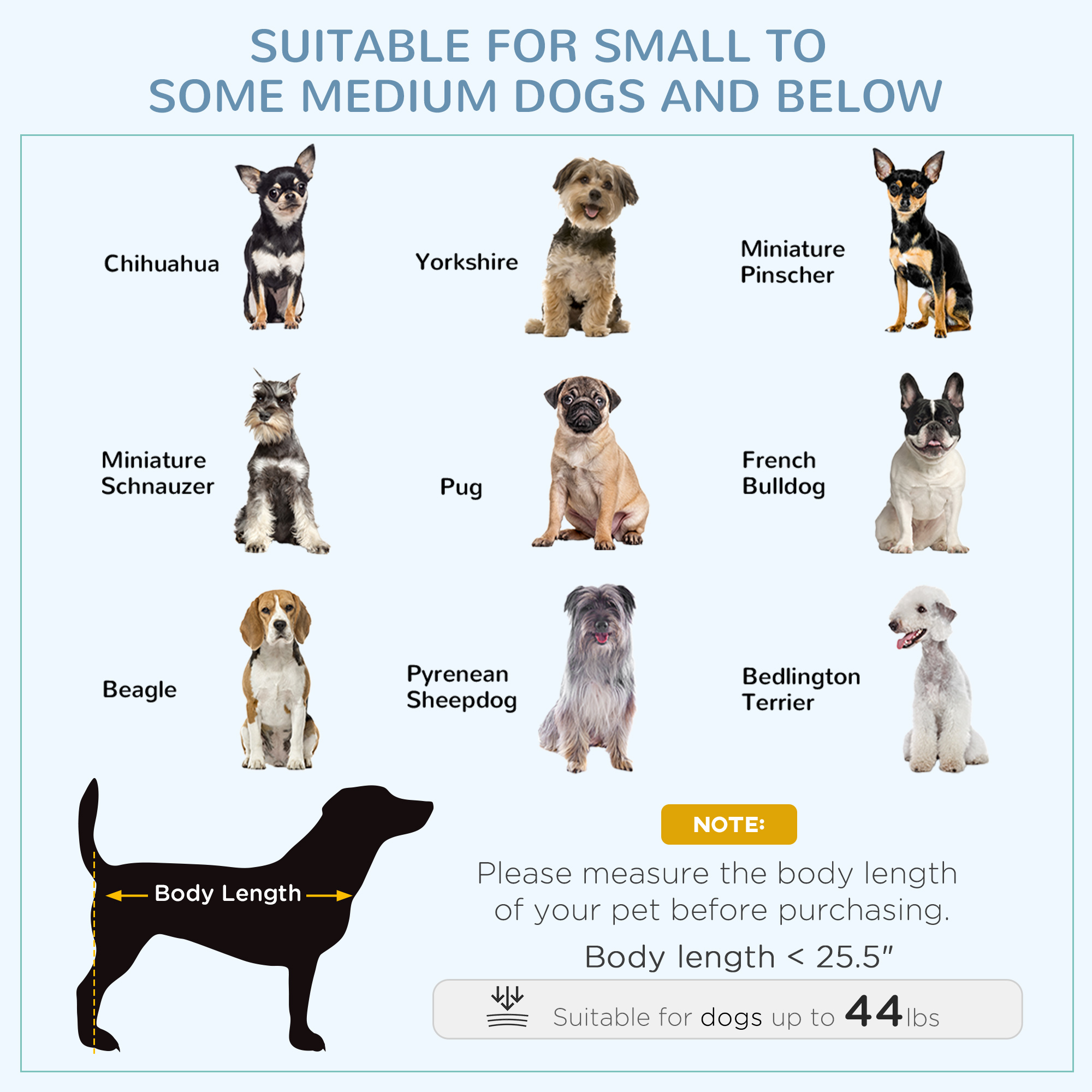  36" Heavy Duty Dog Crate Metal Cage Kennel with Lockable Wheels, Double Door and Removable Tray, Gray