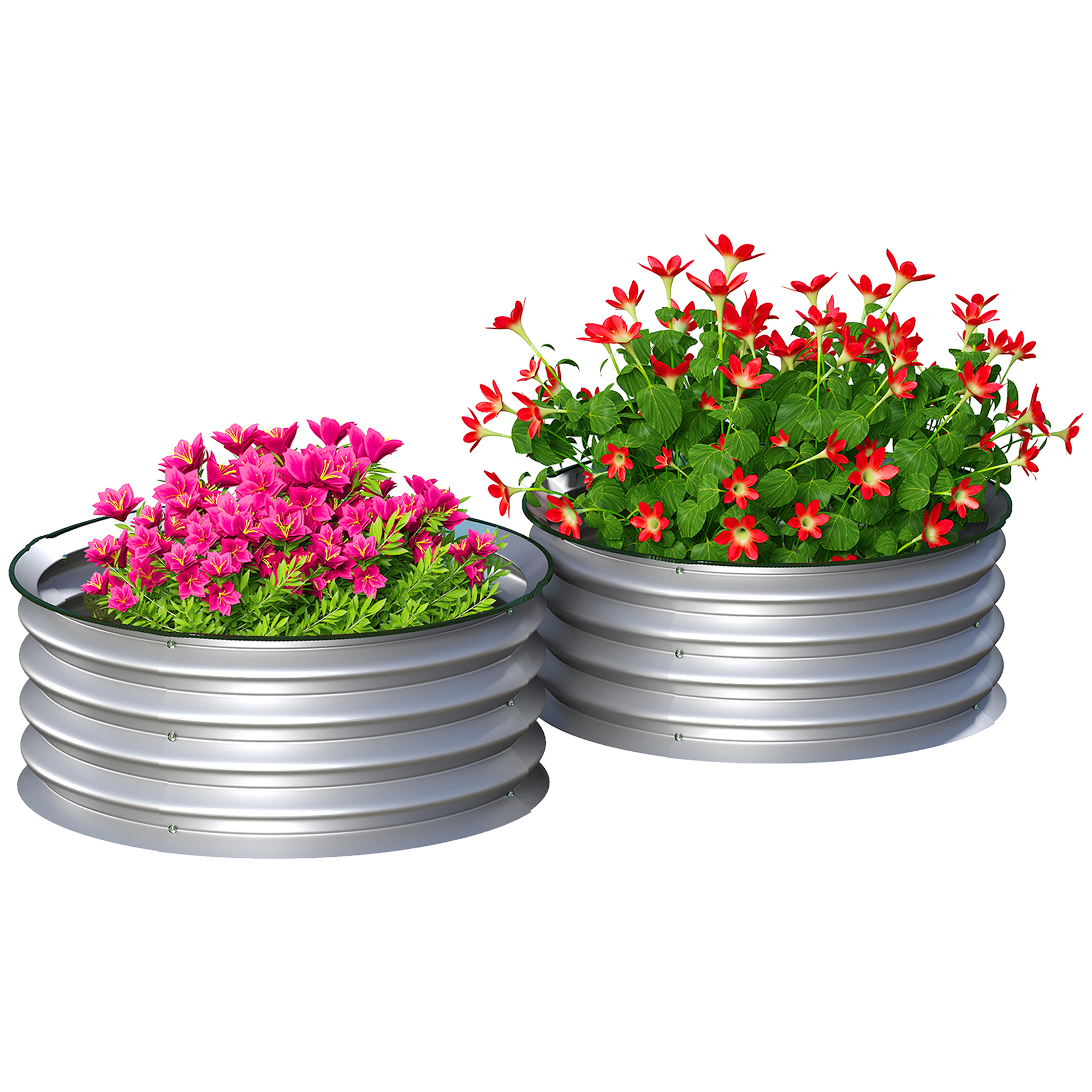 Set Of 2 Raised Garden Bed, Metal Planter Box, picture 2 of 2