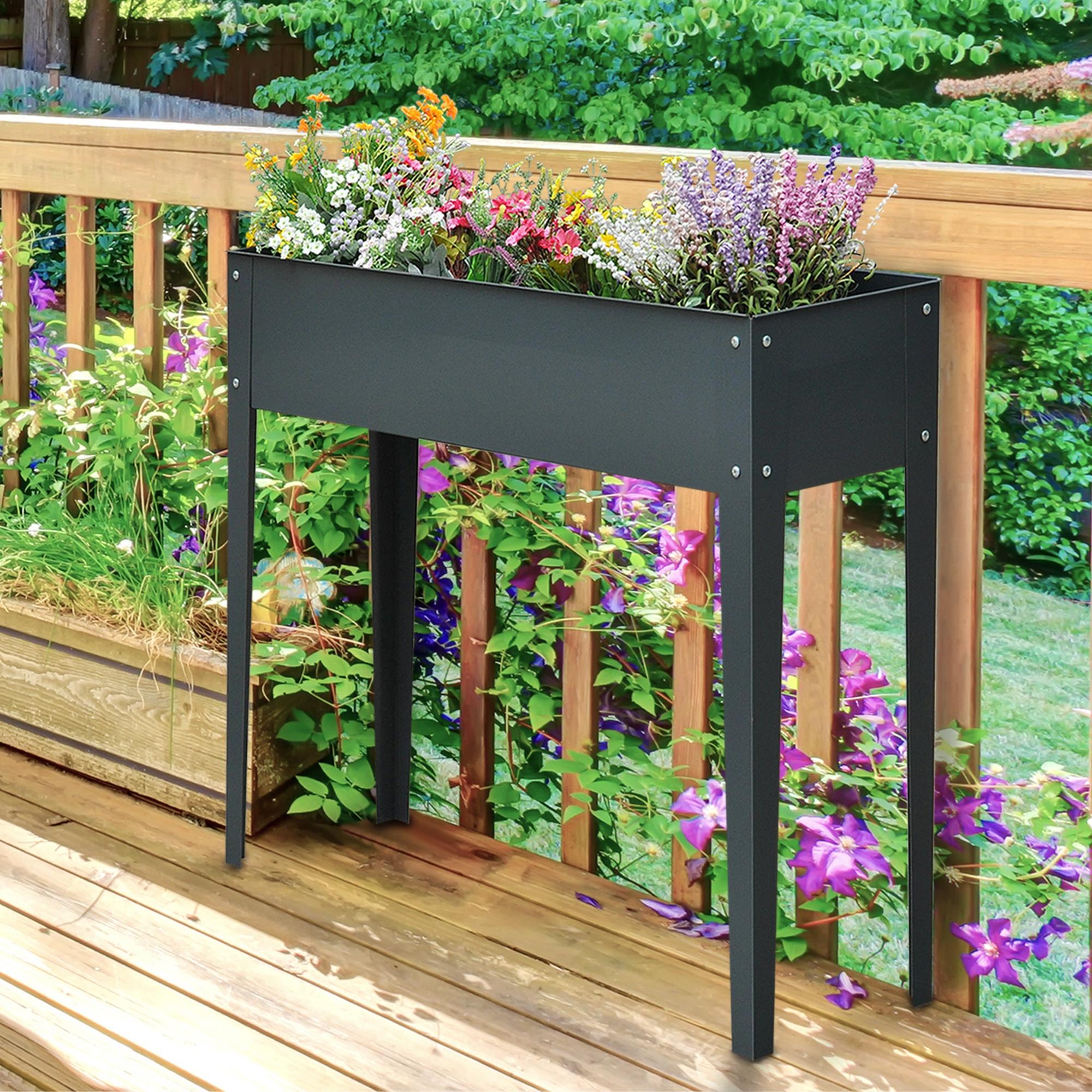 Metal Raised Garden Bed with Legs