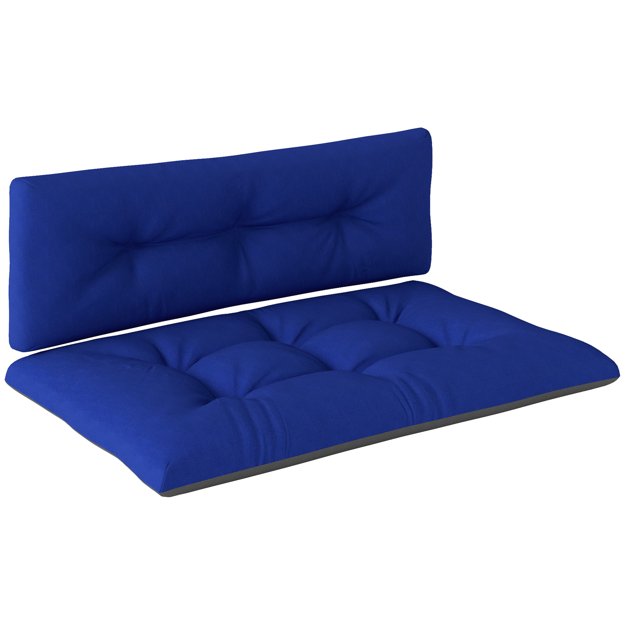 2 Seater Pallet Cushions Outdoor 3.9" Thick Replacement Cushions - Tufted Design for Garden, Patio, Navy Blue image 16
