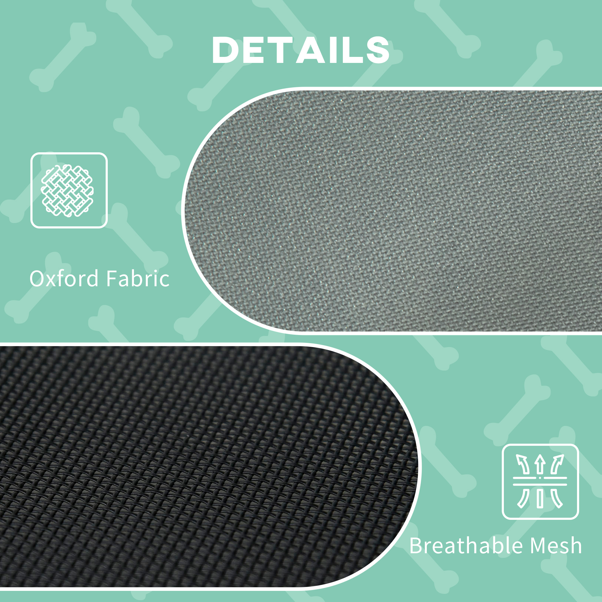  Elevated Dog Bed with Removable Canopy, Outdoor Dog Cot with UV Protection Canopy Shade, 30 inch Pet Bed for Camping, Gray