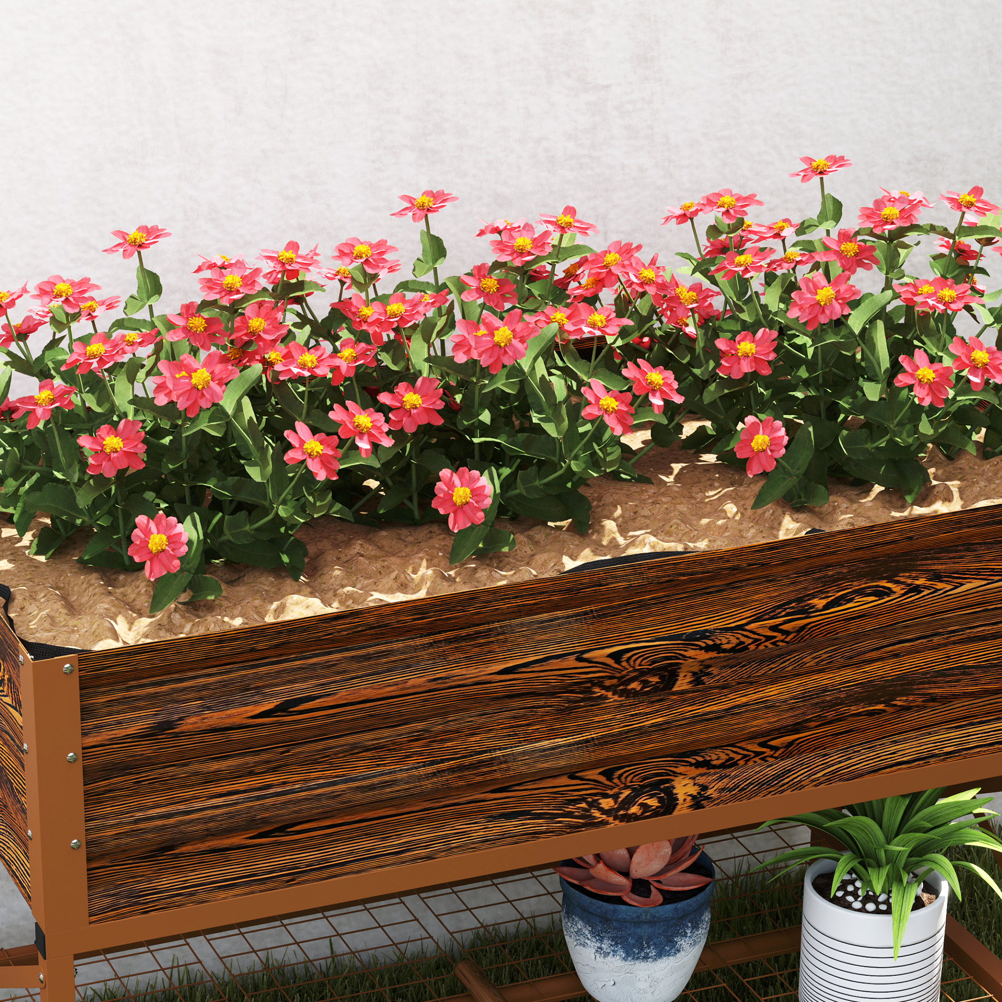 Galvanized Raised Garden Bed with Legs