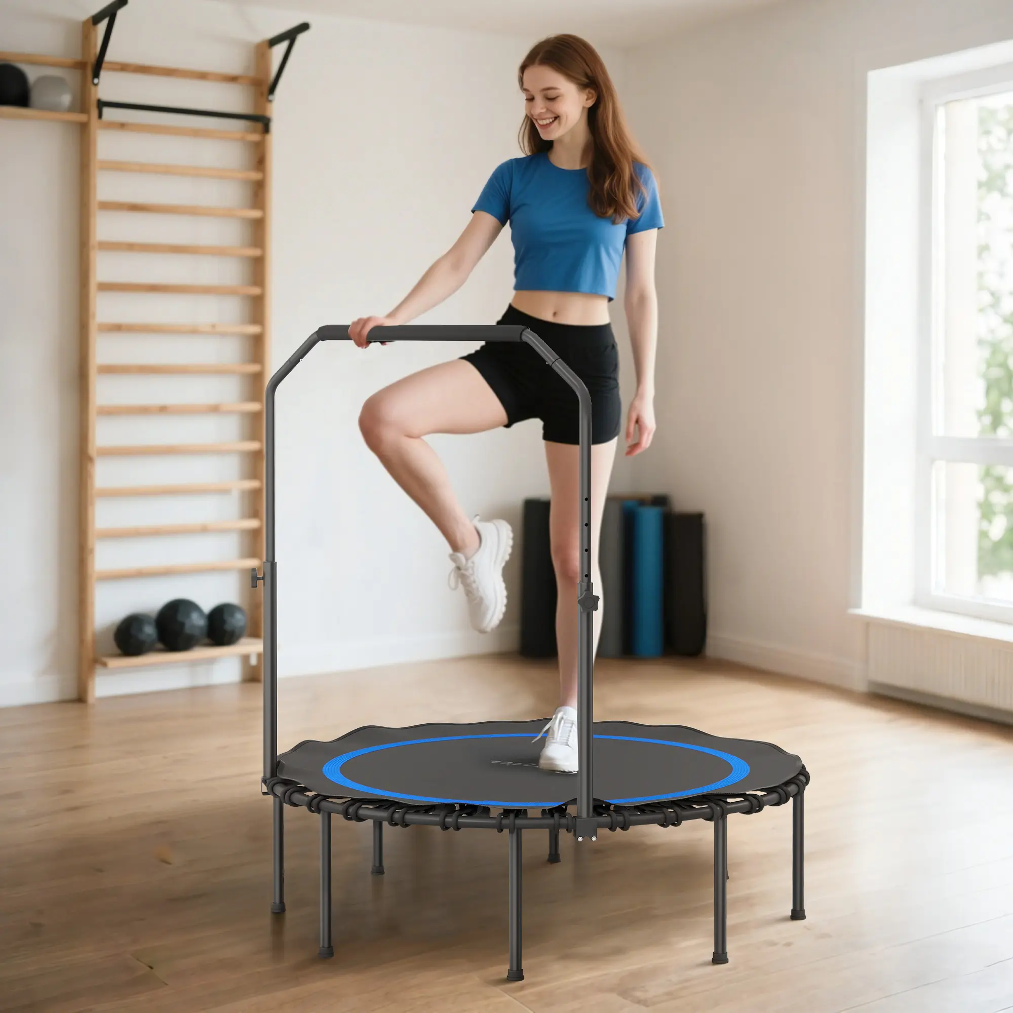 45" Rebounder Trampoline for Adults, Foldable Mini