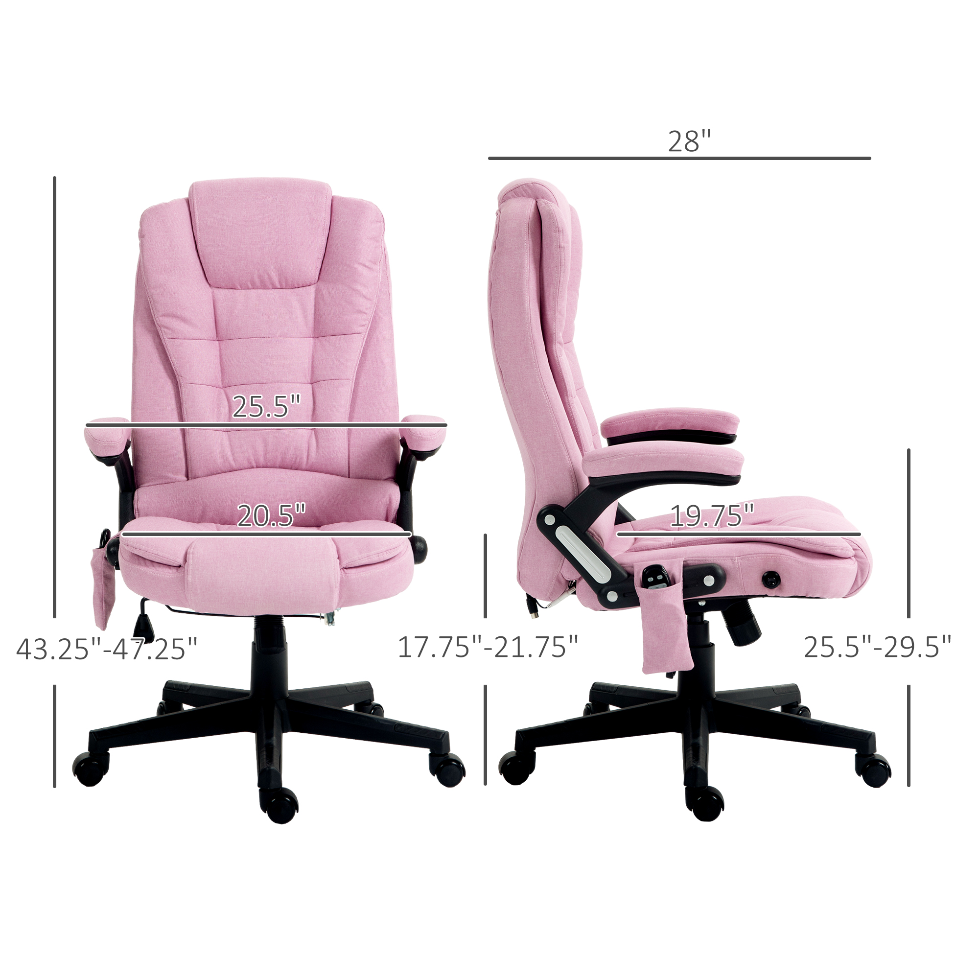 6 Point Vibrating Massage Office Chair with Heat — photo 5