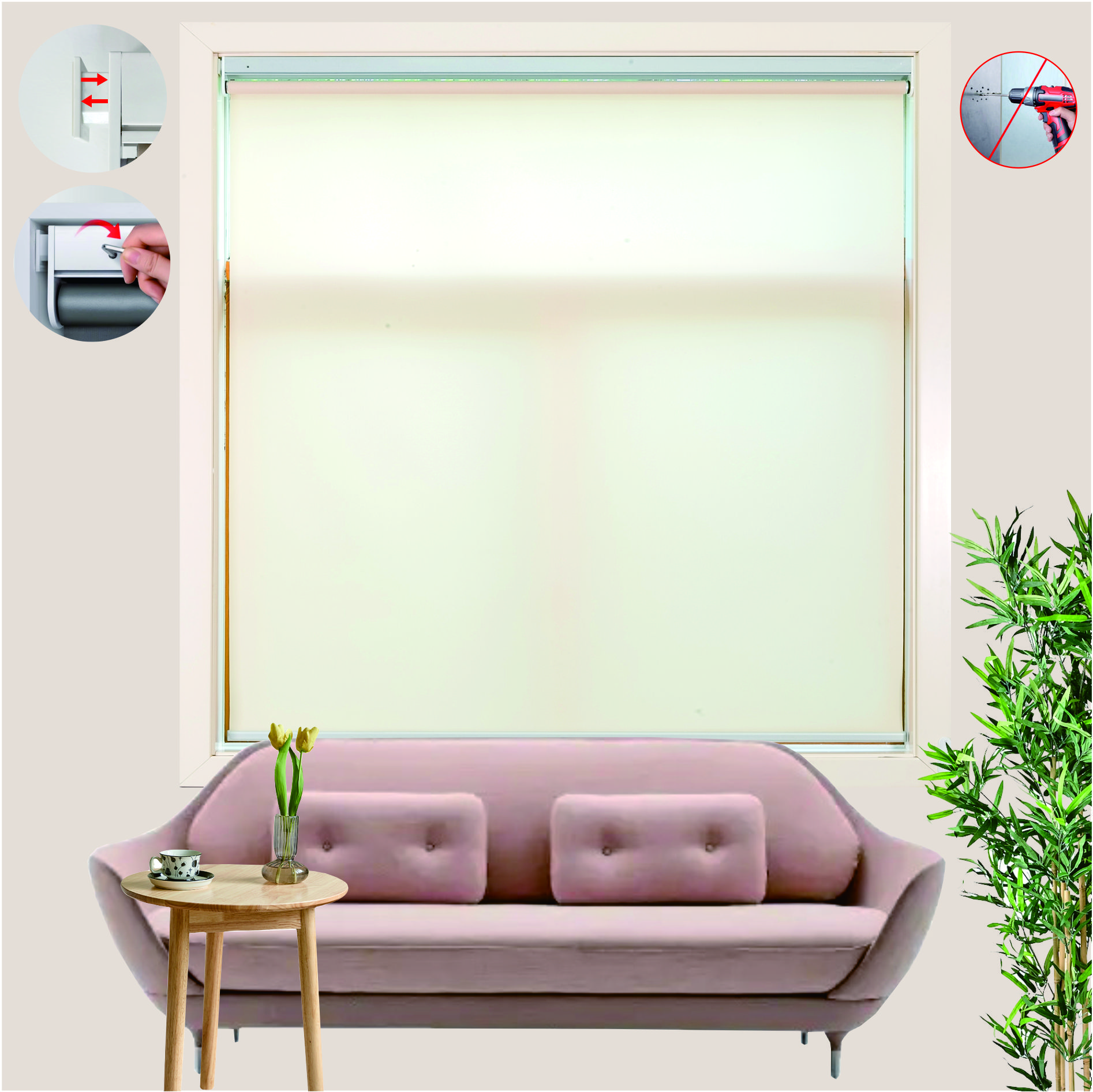 Stores Nid d'Abeille sans Perçage — Installation Facile et Isolation Thermique - image 5