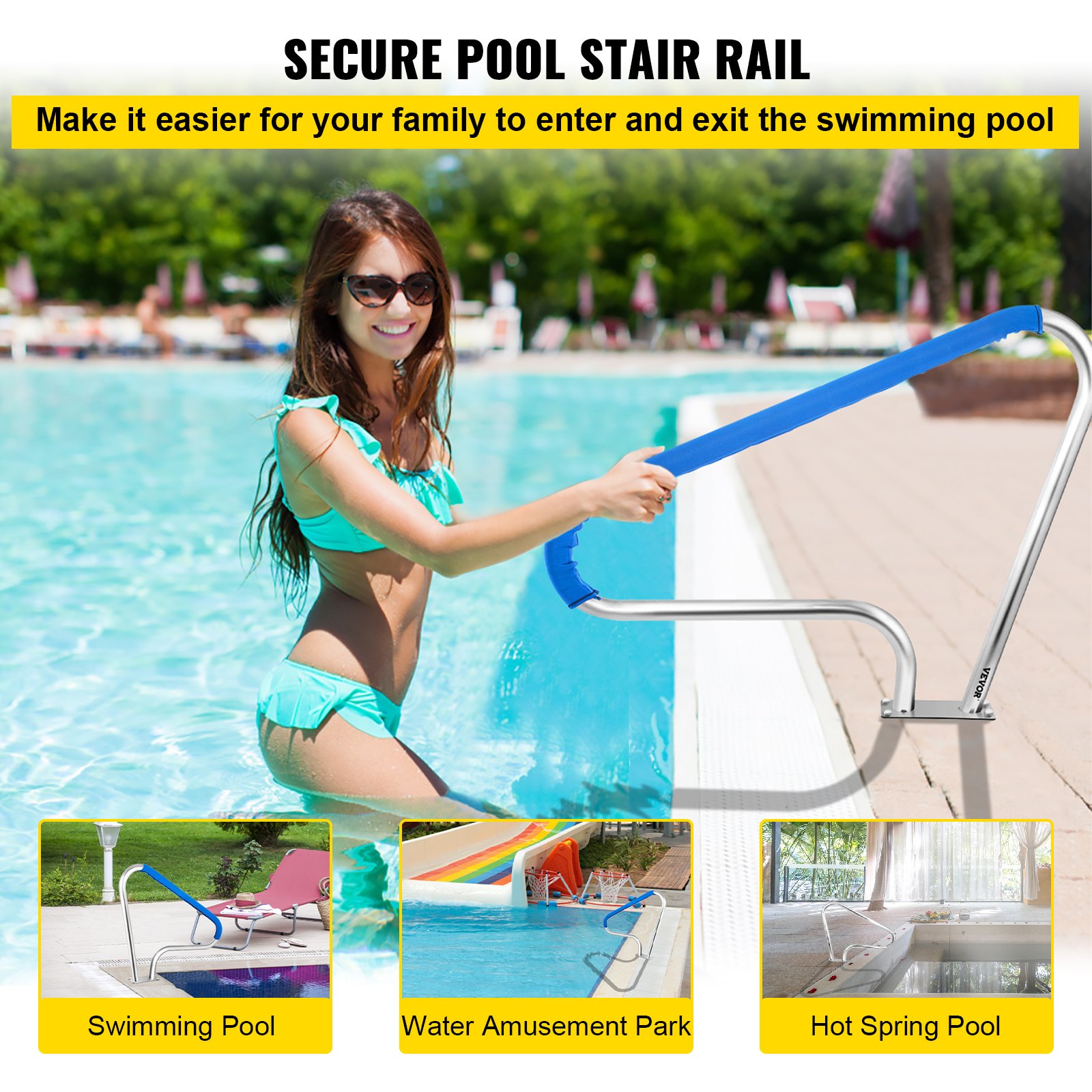 Edelstahl Schwimmbad Handlauf Mit Bequemem Nylon Überzug_voghion.com